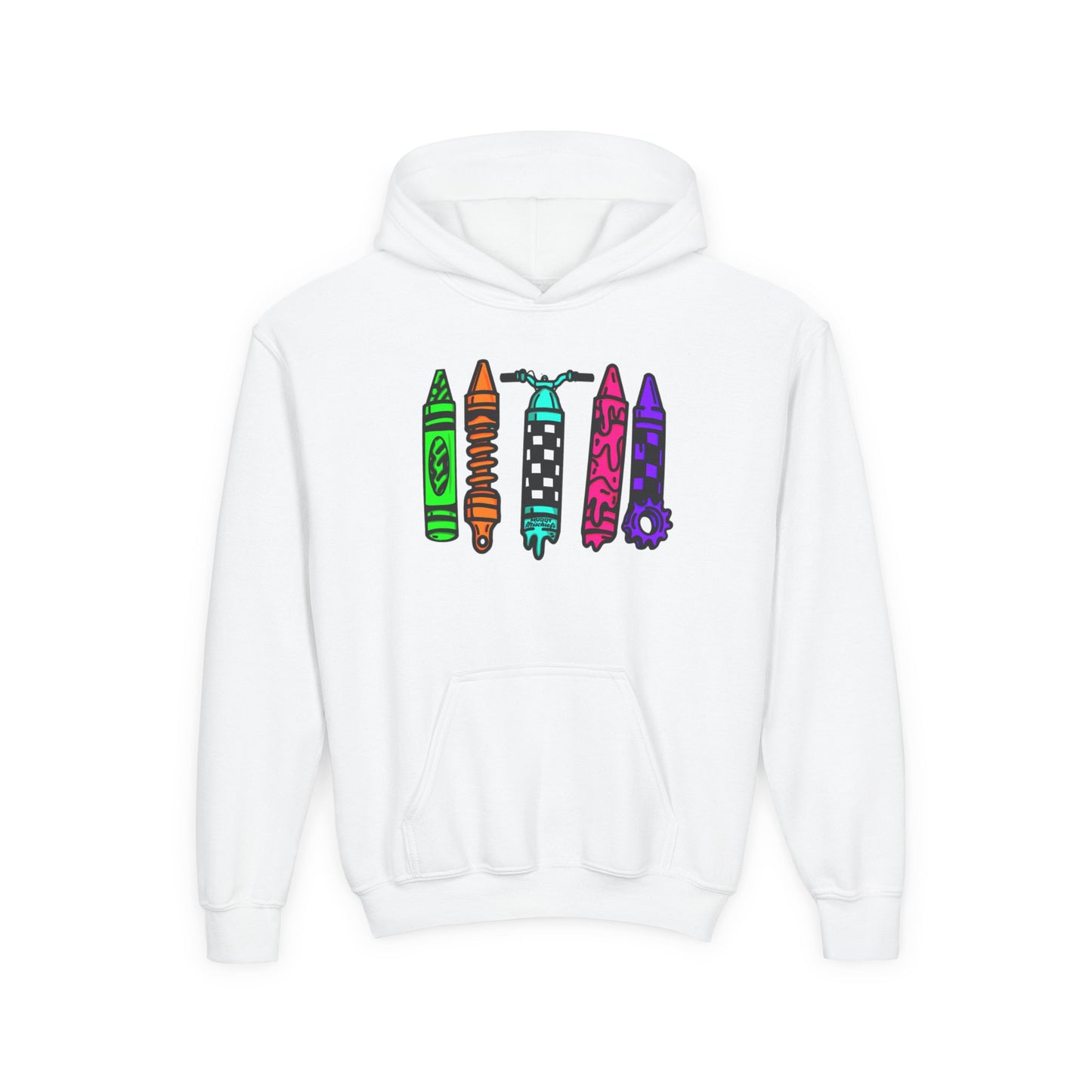 Crayons & Kickstands| Youth Motocross Hoodie