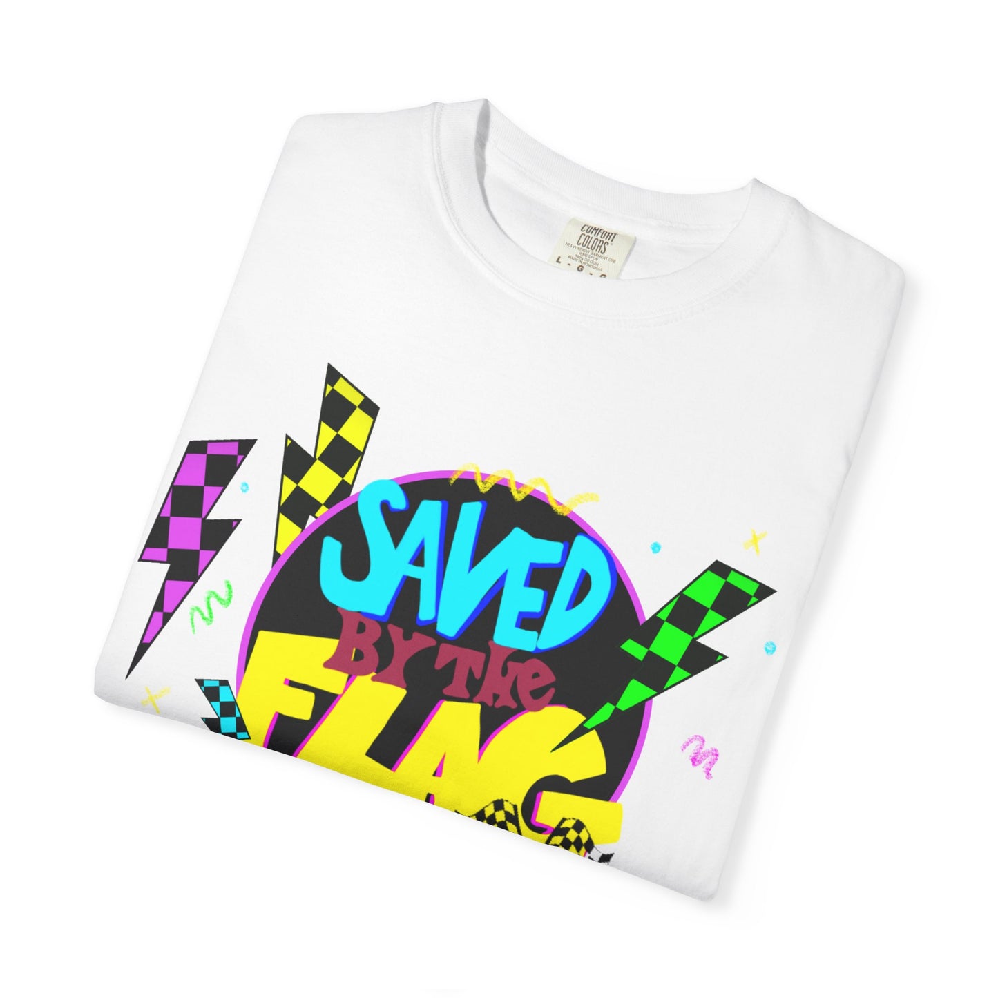 Retro Saved by the Flag | Adult Motocross Tee