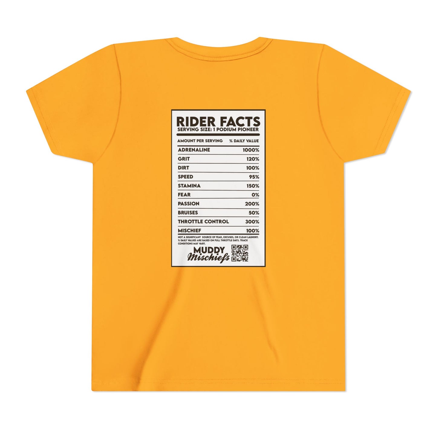 Rider Facts | Youth Motocross “Nutritional Fact” Tee