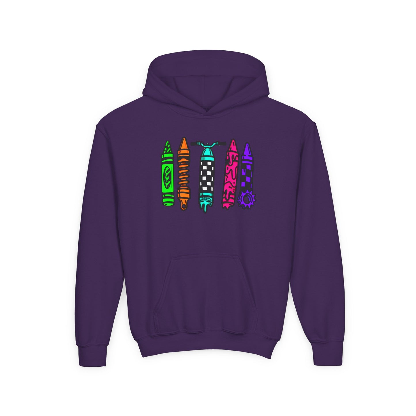 Crayons & Kickstands| Youth Motocross Hoodie