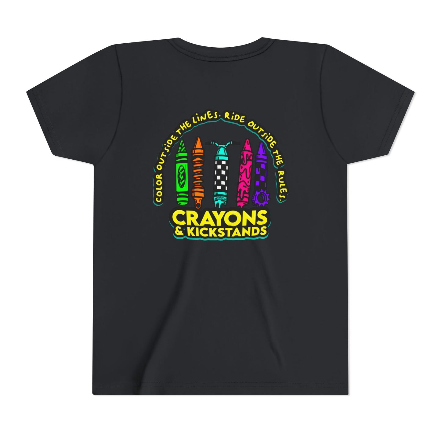 Crayons & Kickstands | Youth Motocross Tee