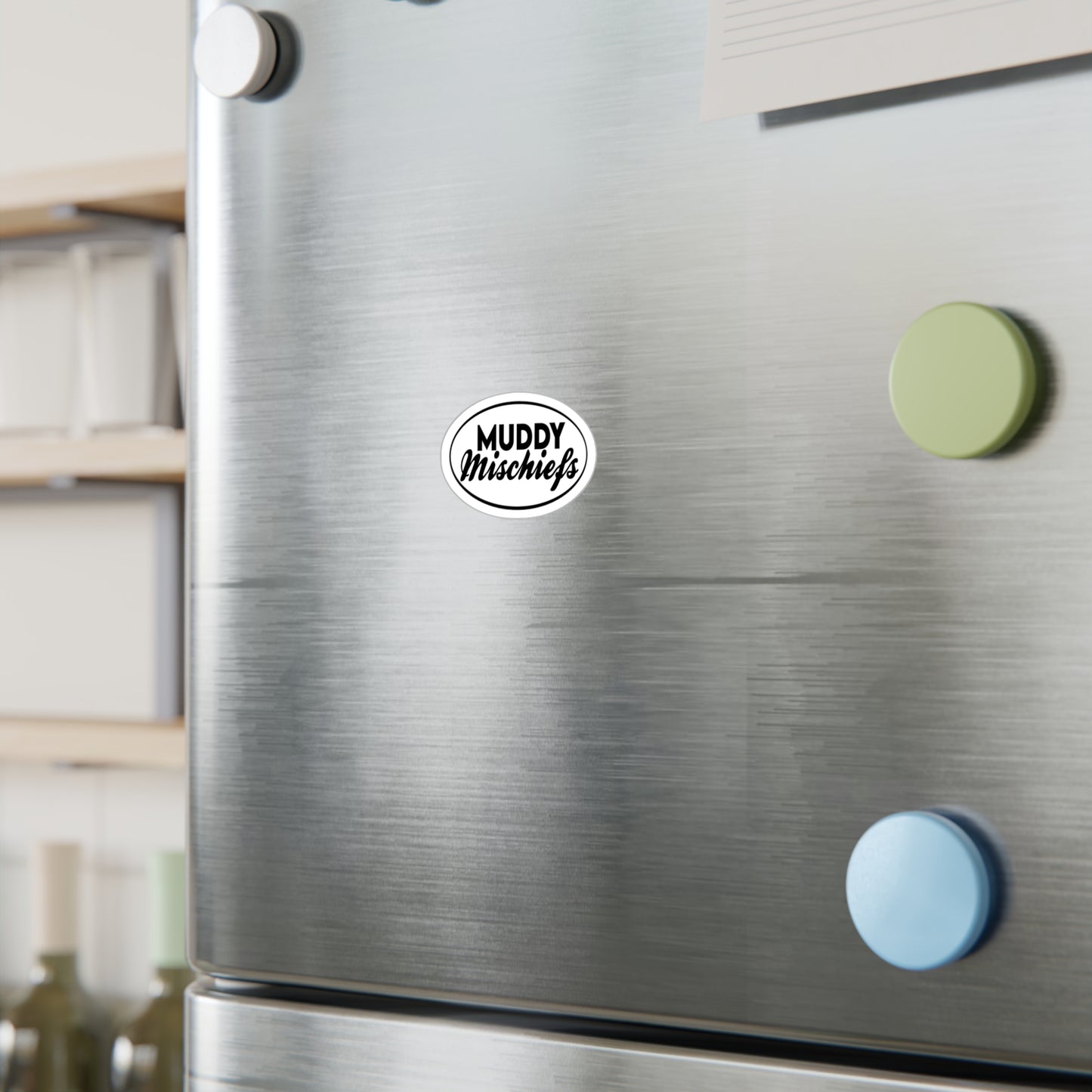 Muddy Mischief Brand Sticker | KissCut Vinyl Sticker