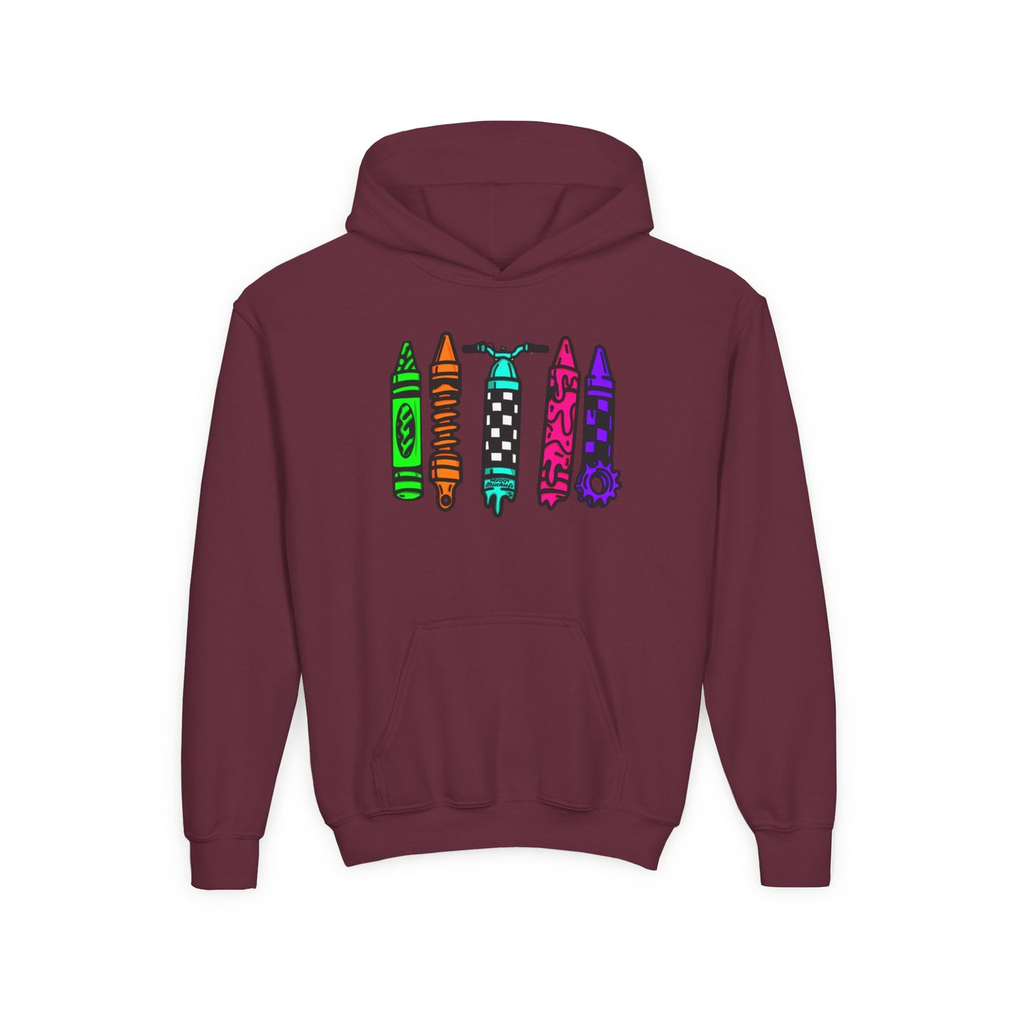 Crayons & Kickstands| Youth Motocross Hoodie