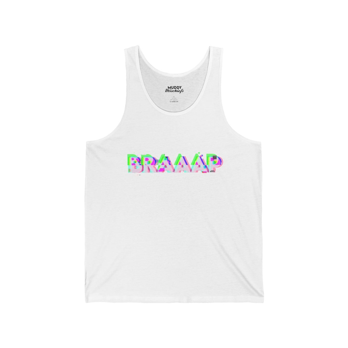 Glitchy Braaap | Unisex Adult Motocross Tank