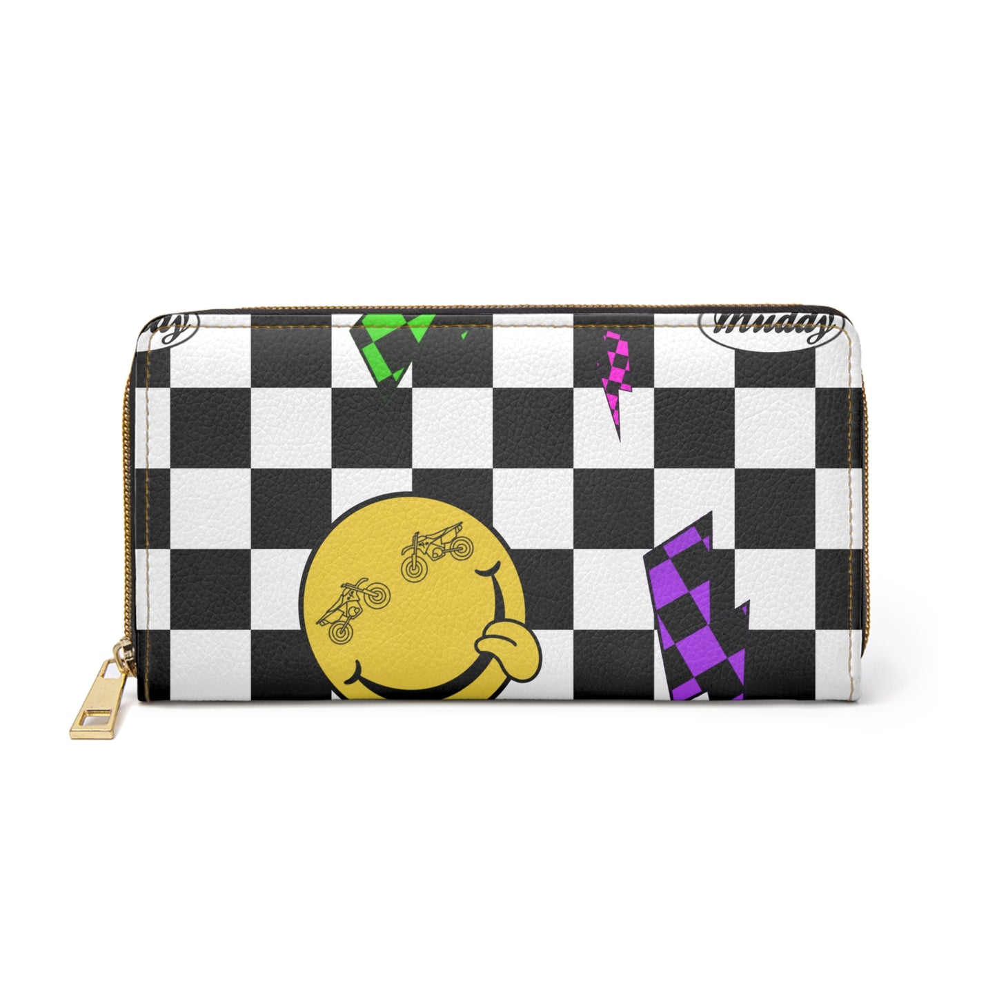 Colorful Checkered Track Wallet
