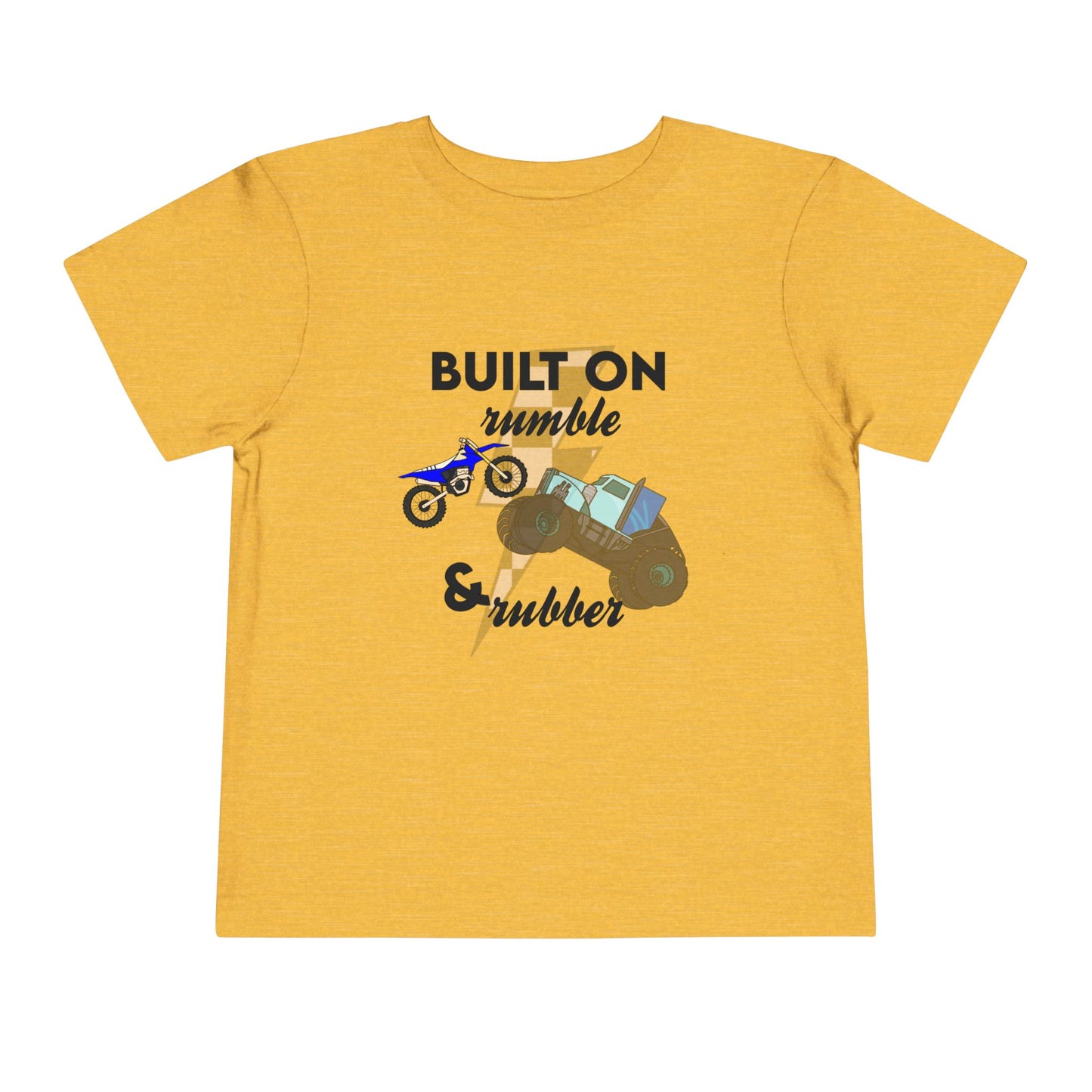 Built on Rumble & Rubber | Toddler Motocross Monster Truck Tee