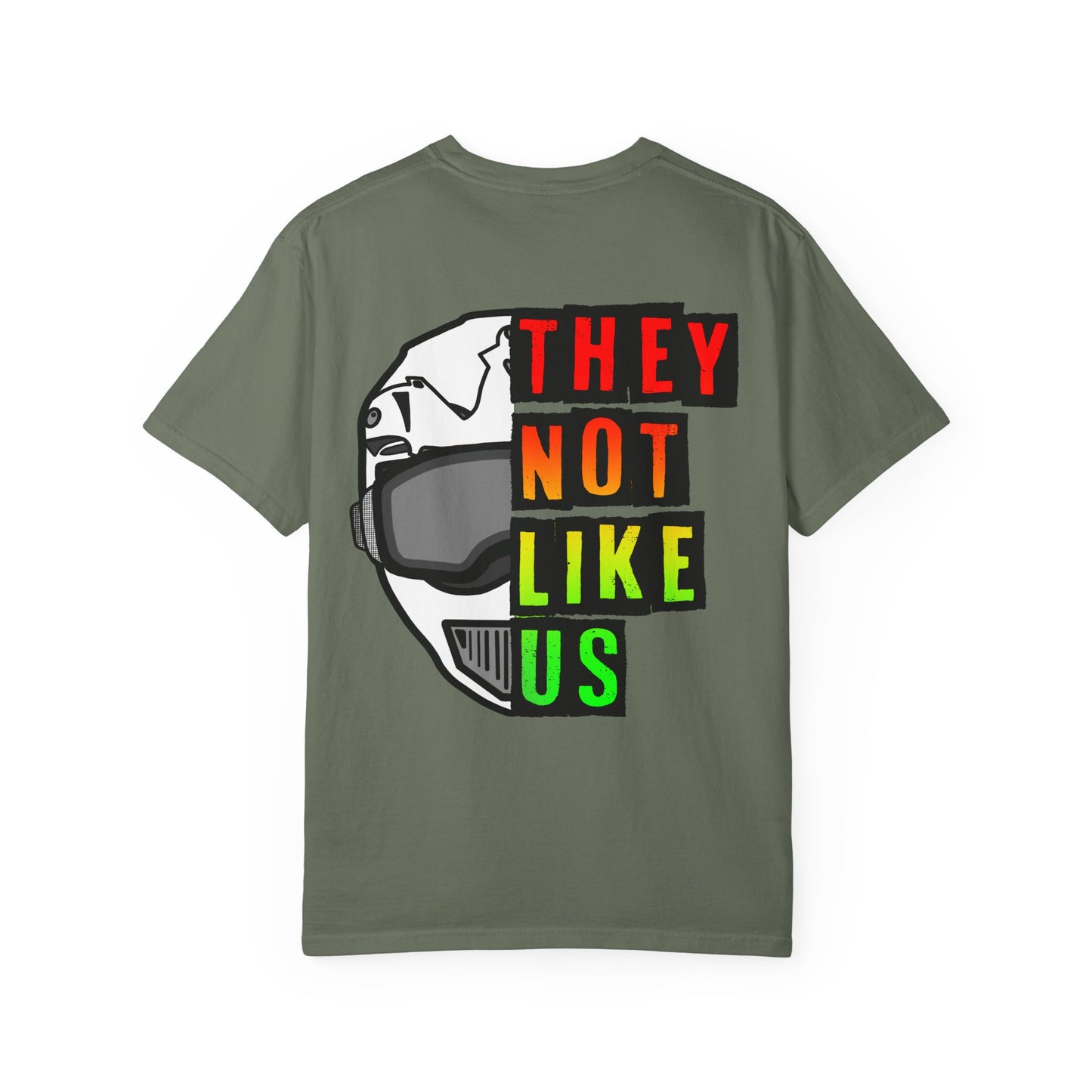 They Not Like Us Moto - Rasta | Adult Juneteenth Motocross Tee