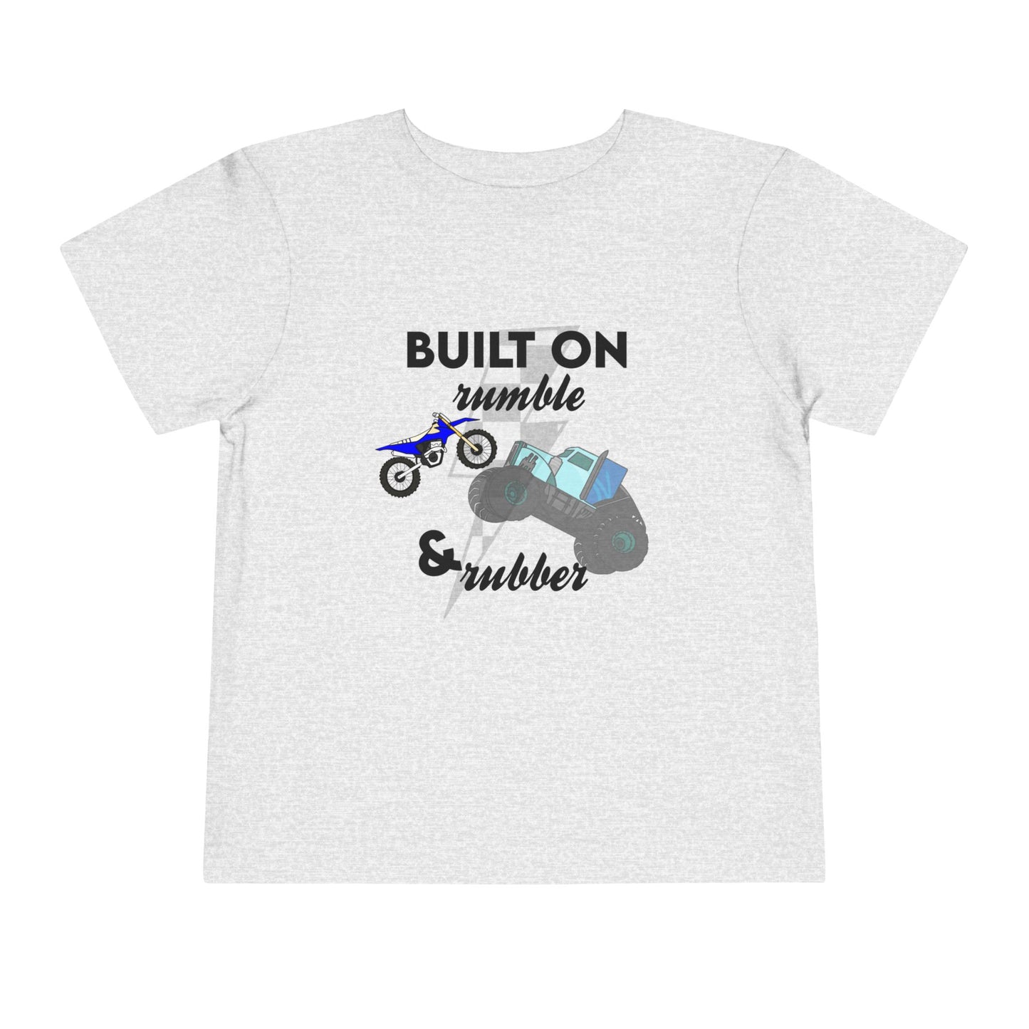 Built on Rumble & Rubber | Toddler Motocross Monster Truck Tee