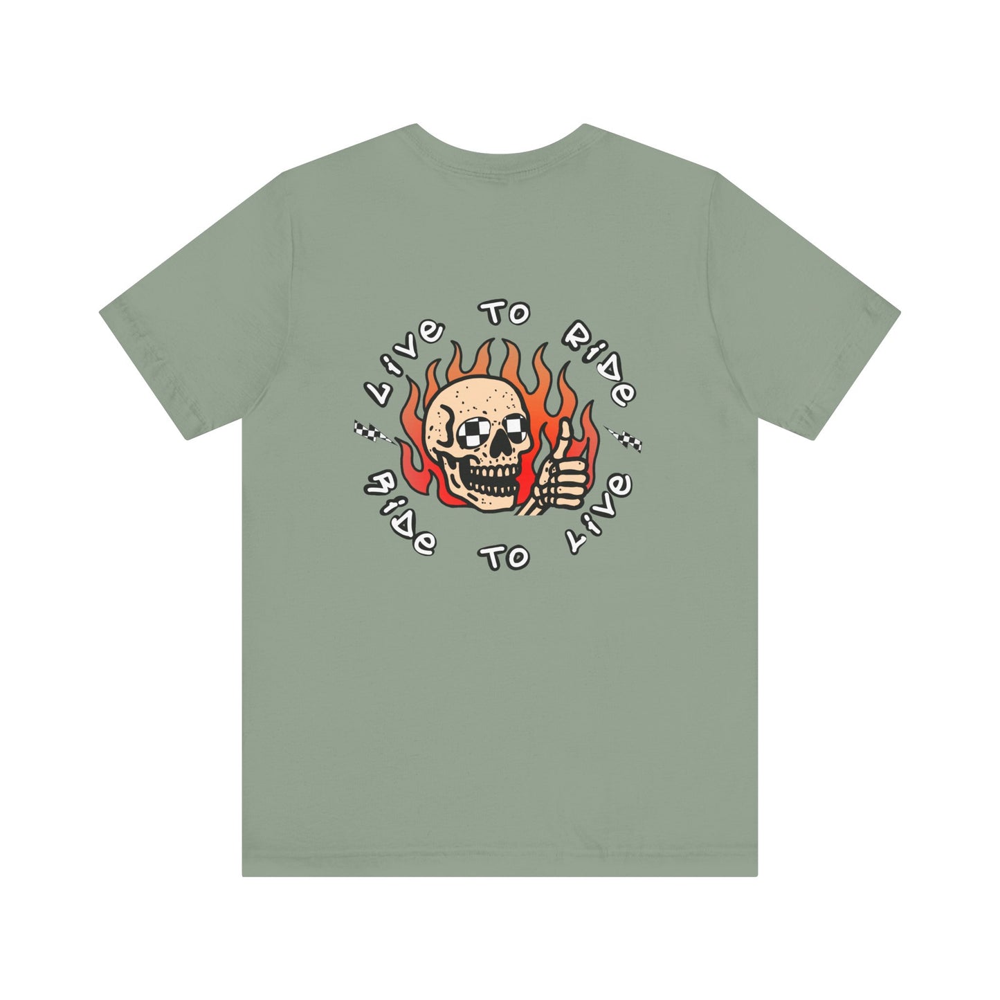 Live to Ride Skullman | Adult Race Inspired Tee