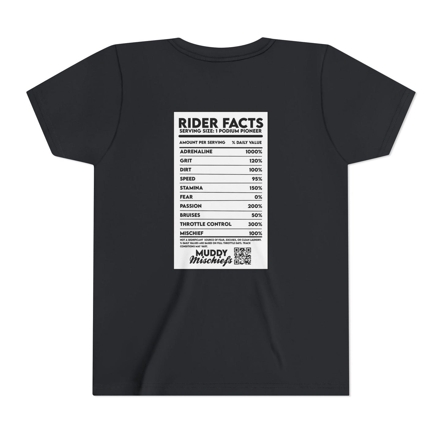 Rider Facts | Youth Motocross “Nutritional Fact” Tee