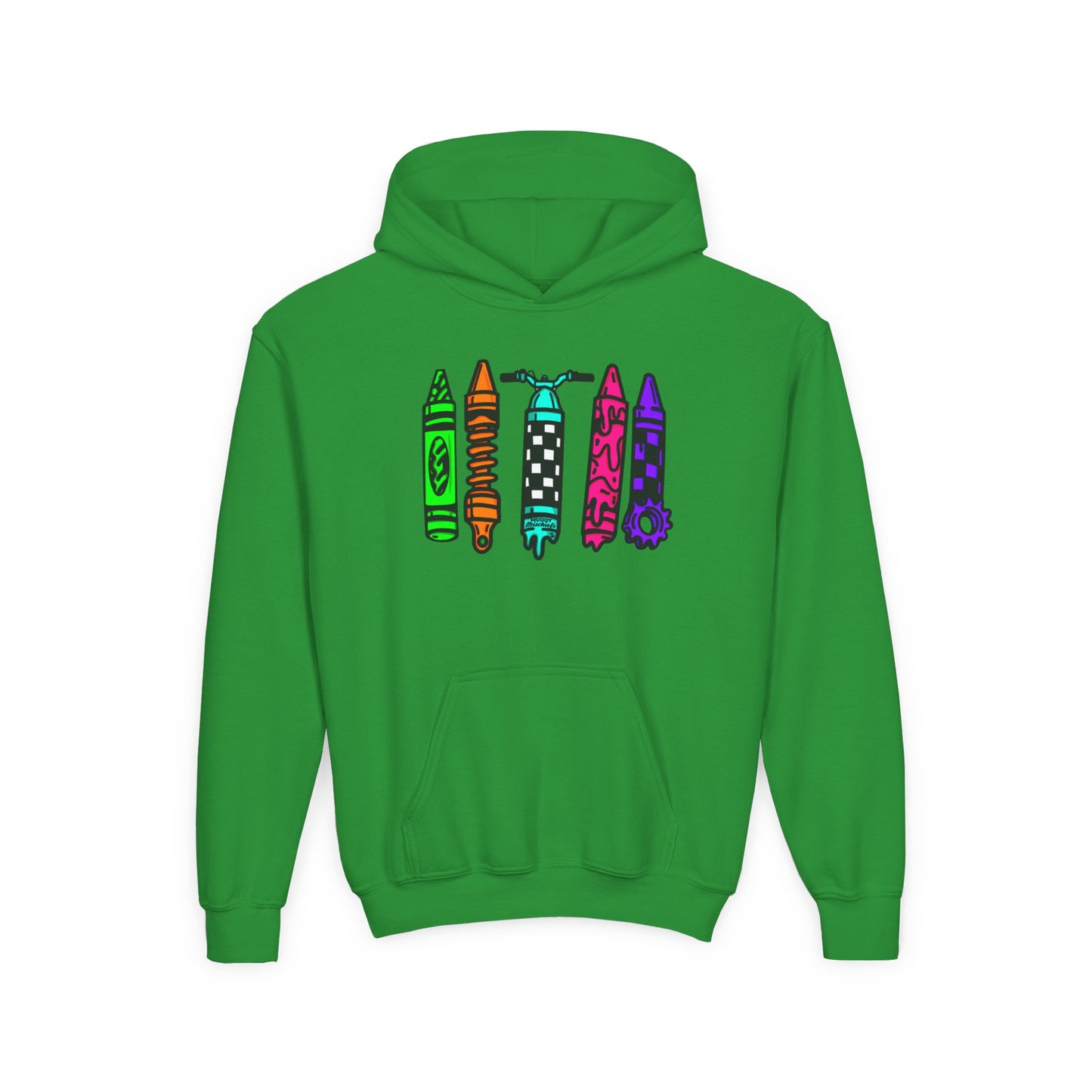 Crayons & Kickstands| Youth Motocross Hoodie