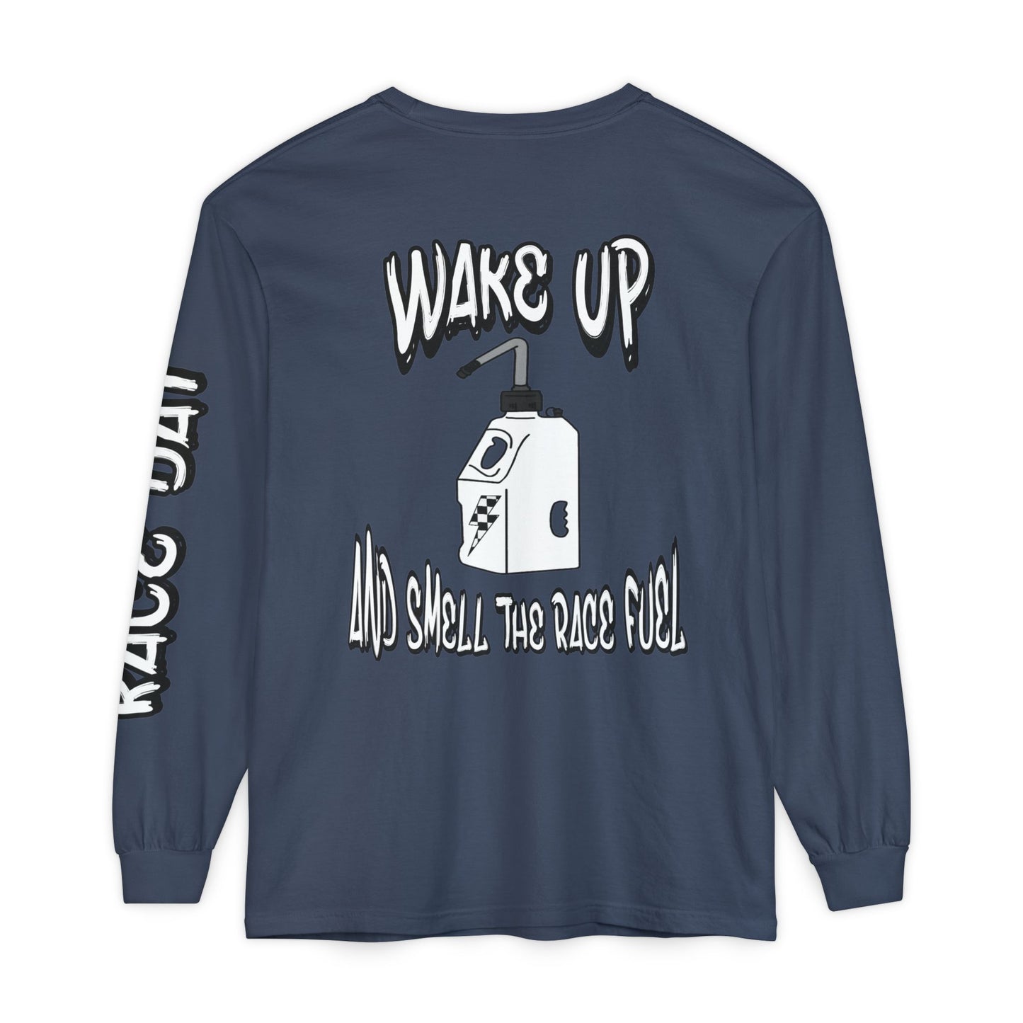 Wake Up & Smell the Race Fuel | Adult Motocross Long Sleeve Tee