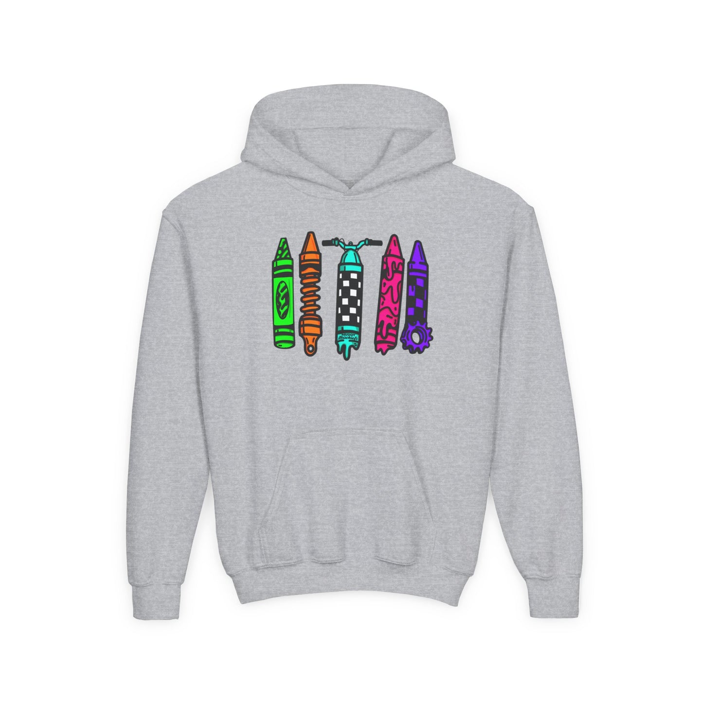 Crayons & Kickstands| Youth Motocross Hoodie