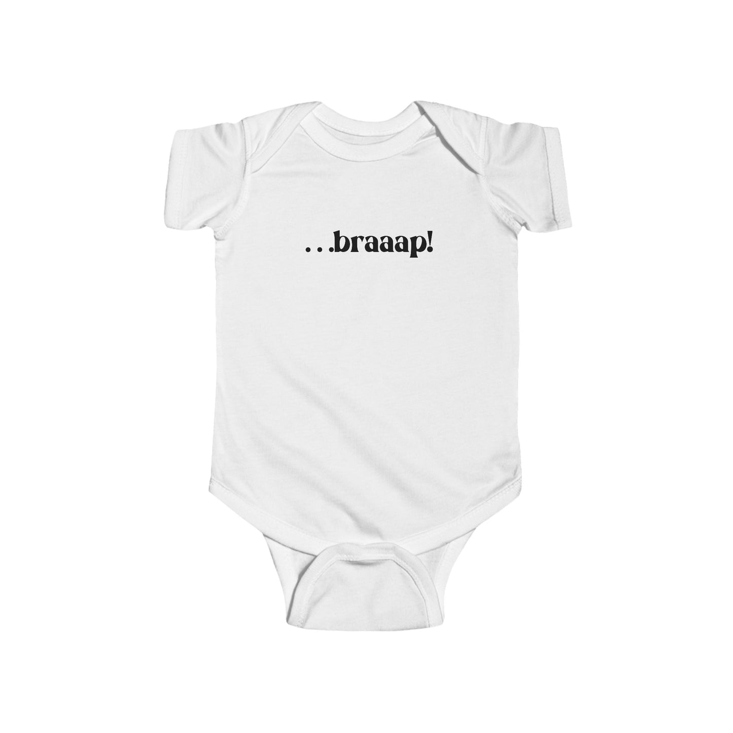…braaap! | Mini Baby Motocross Onesie Bodysuit