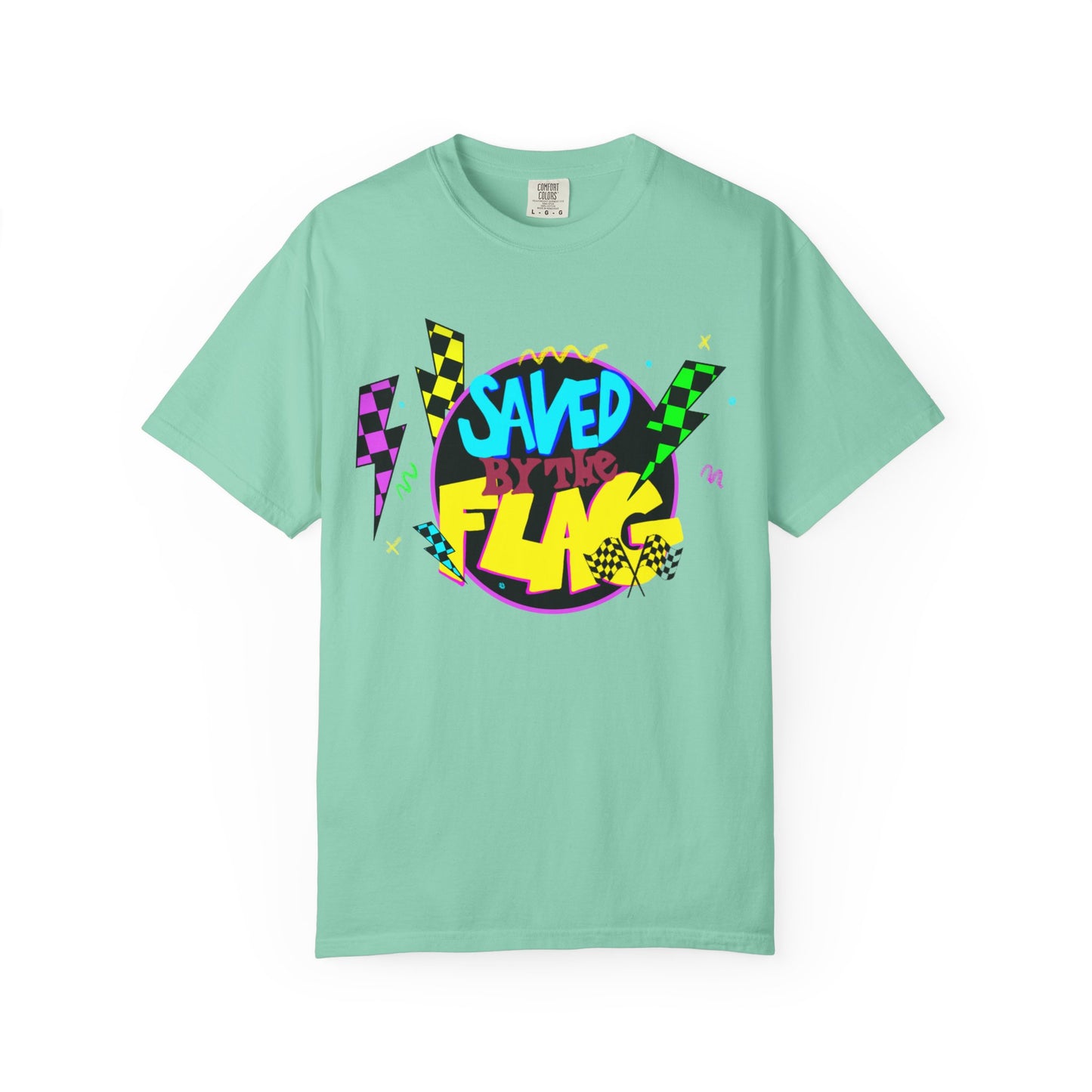 Retro Saved by the Flag | Adult Motocross Tee