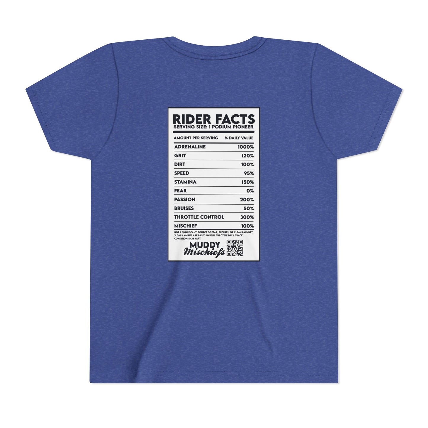 Rider Facts | Youth Motocross “Nutritional Fact” Tee