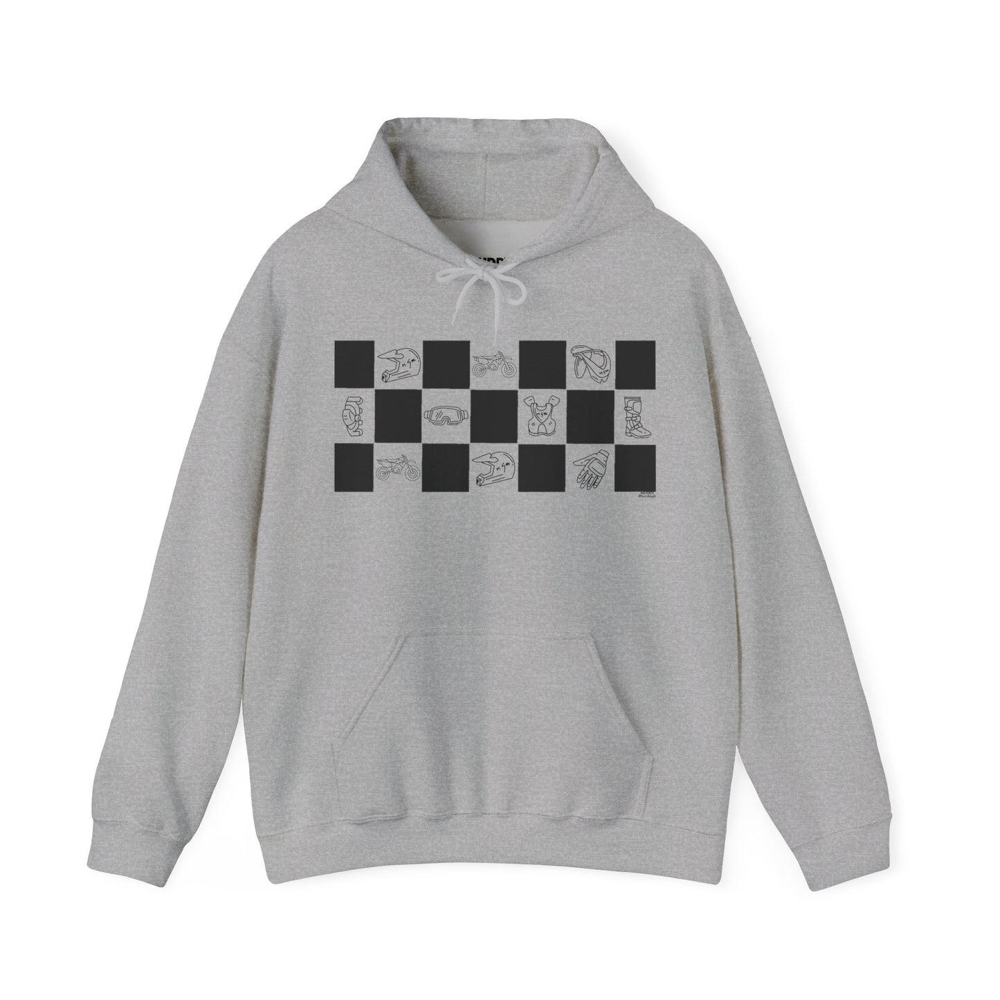 Lined Up & Winning | Adult Motocross Hoodie