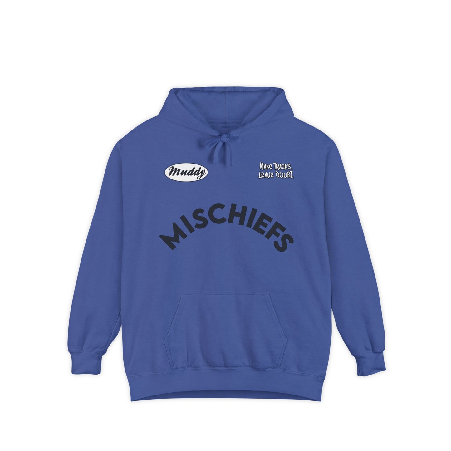 Muddy Mischiefs Pocket-Tat | Adult Brand Hoodie