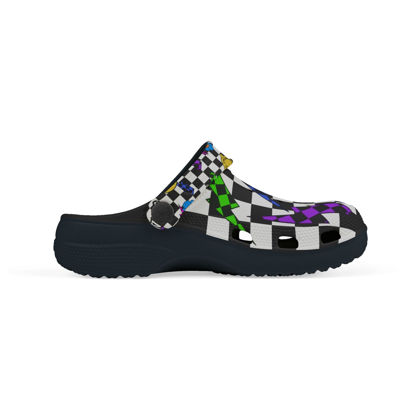 Colorful Checkered Pit Stompers | Youth Motocross Clogs