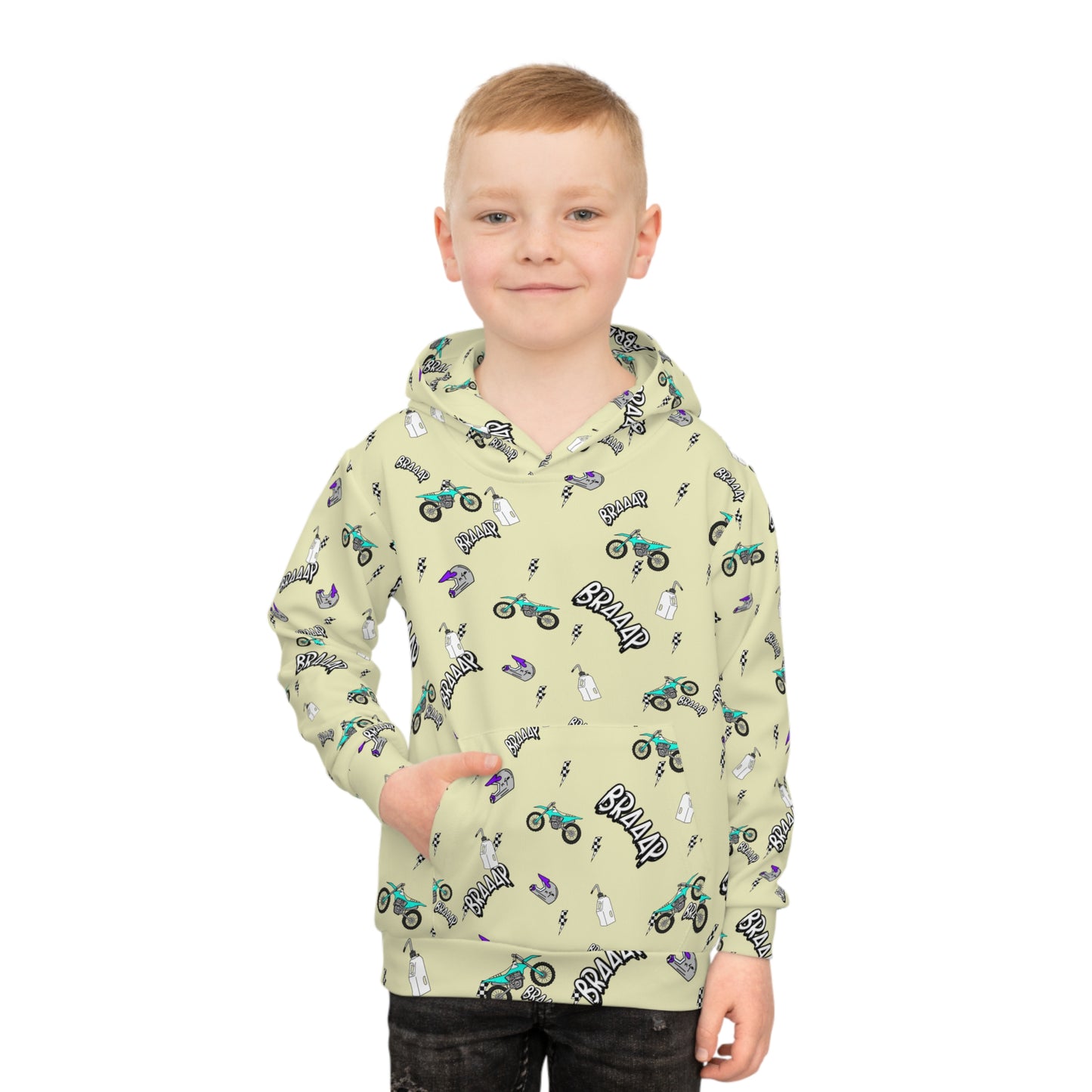 TONE IT DOWN Braaap Dirtbike Hoodie | Youth Motocross Hoodie