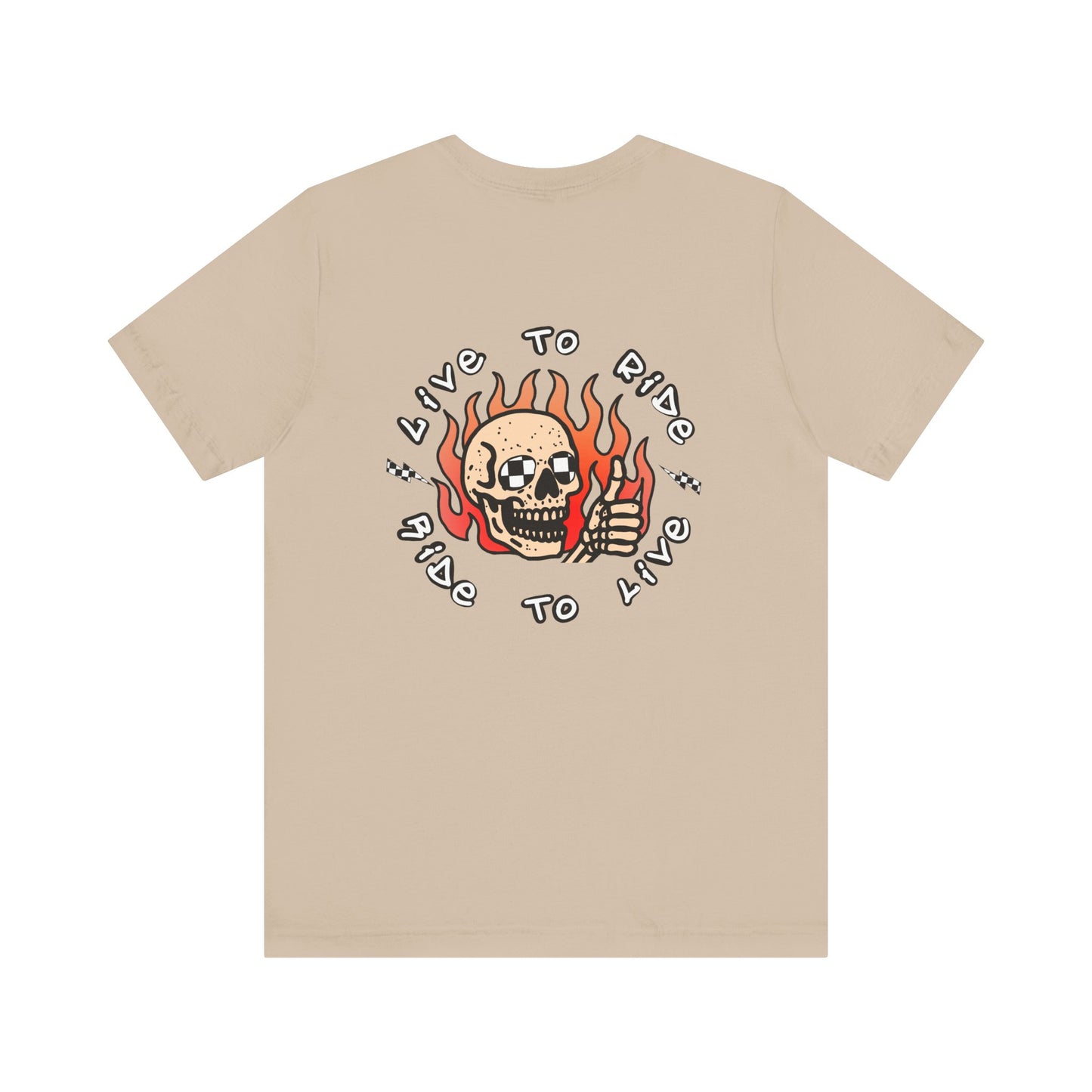 Live to Ride Skullman | Adult Race Inspired Tee