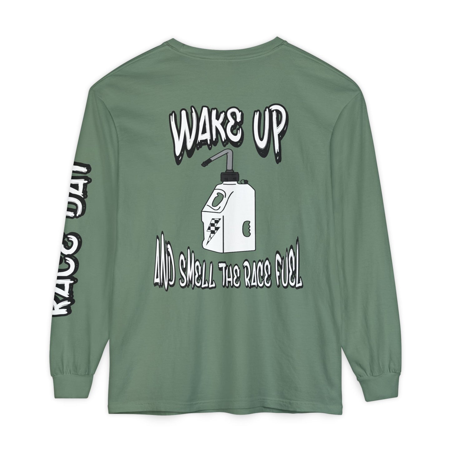 Wake Up & Smell the Race Fuel | Adult Motocross Long Sleeve Tee