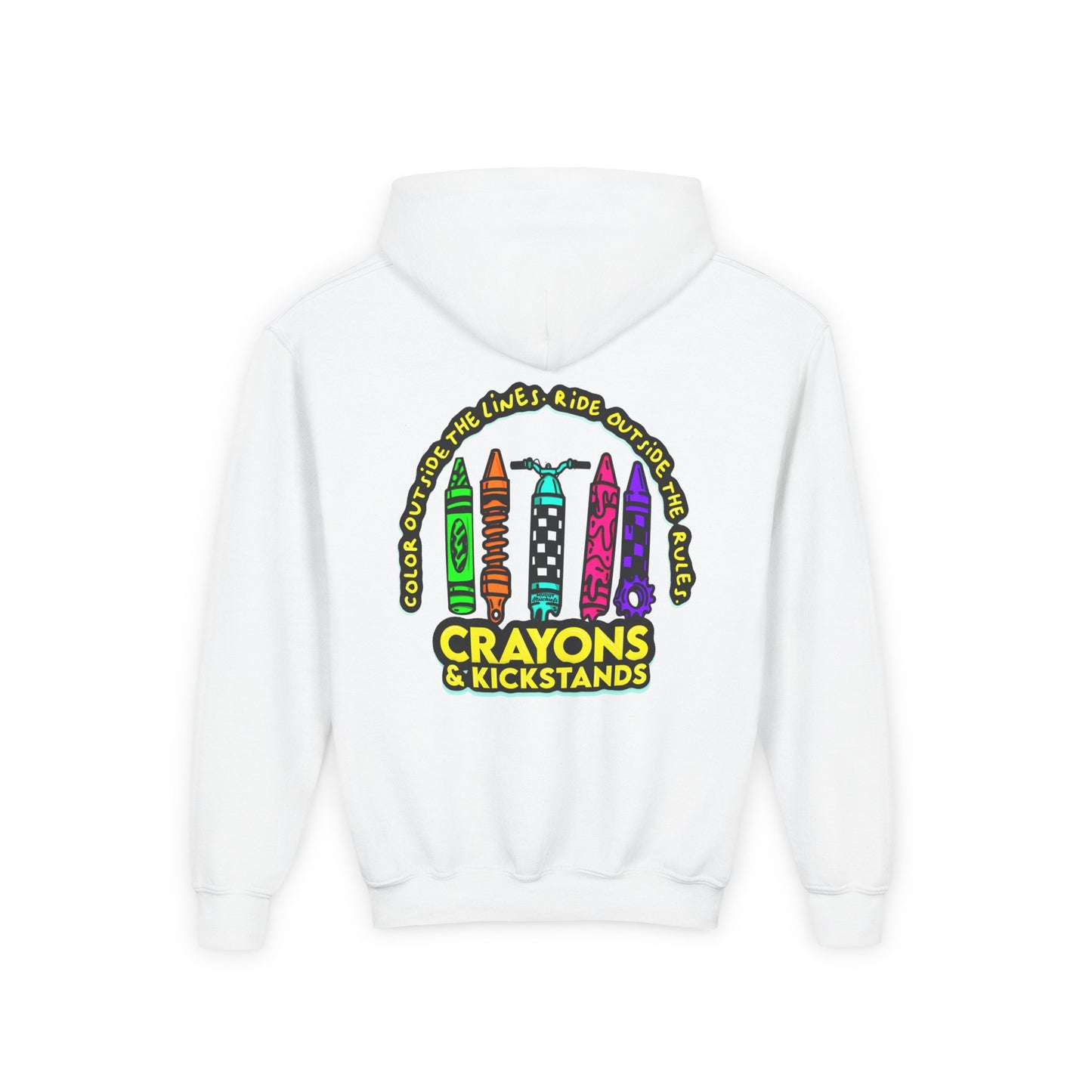 Crayons & Kickstands| Youth Motocross Hoodie