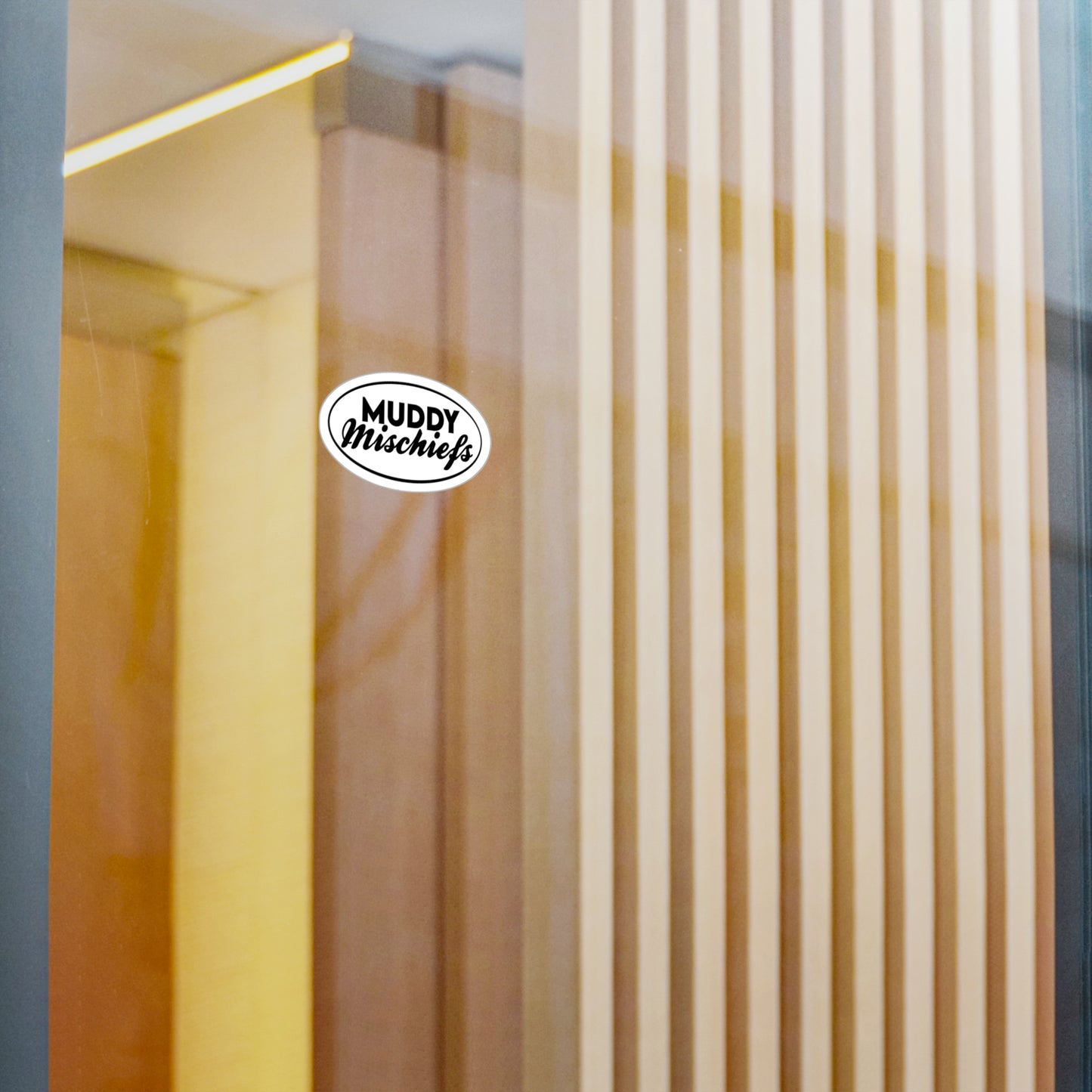Muddy Mischief Brand Sticker | KissCut Vinyl Sticker