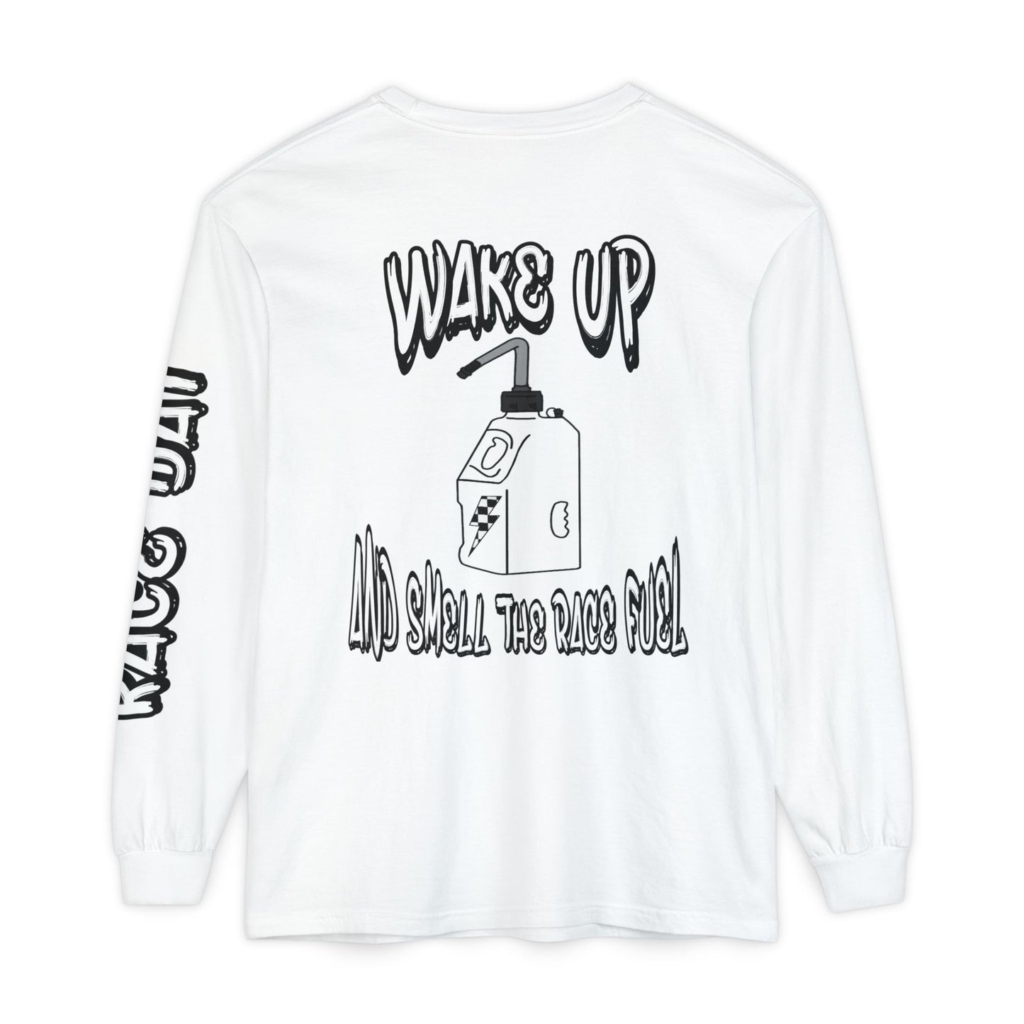 Wake Up & Smell the Race Fuel | Adult Motocross Long Sleeve Tee