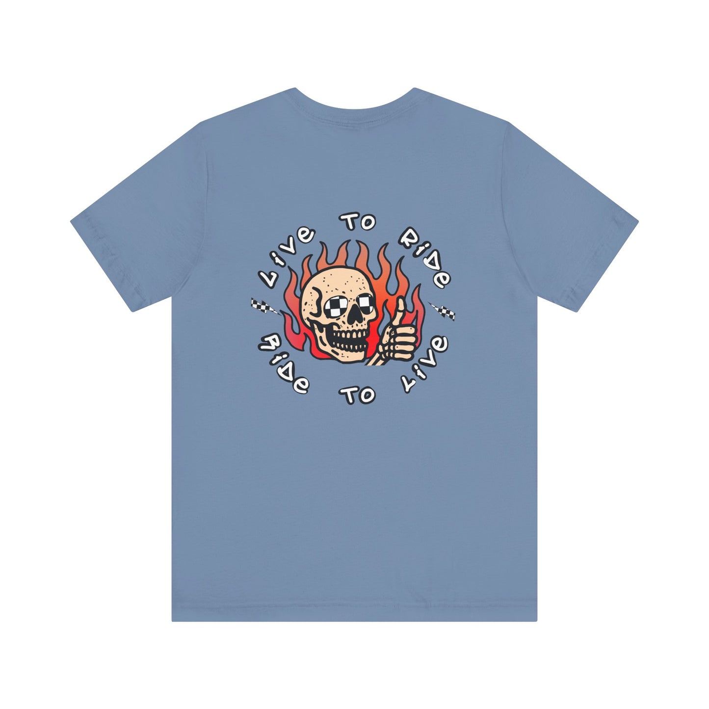 Live to Ride Skullman | Adult Race Inspired Tee