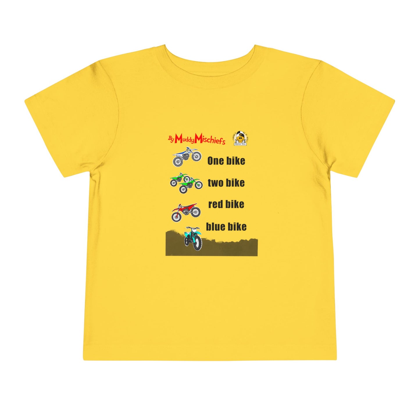 One Bike, Two Bike, Red Bike, Blue Bike | Toddler Motocross Tee