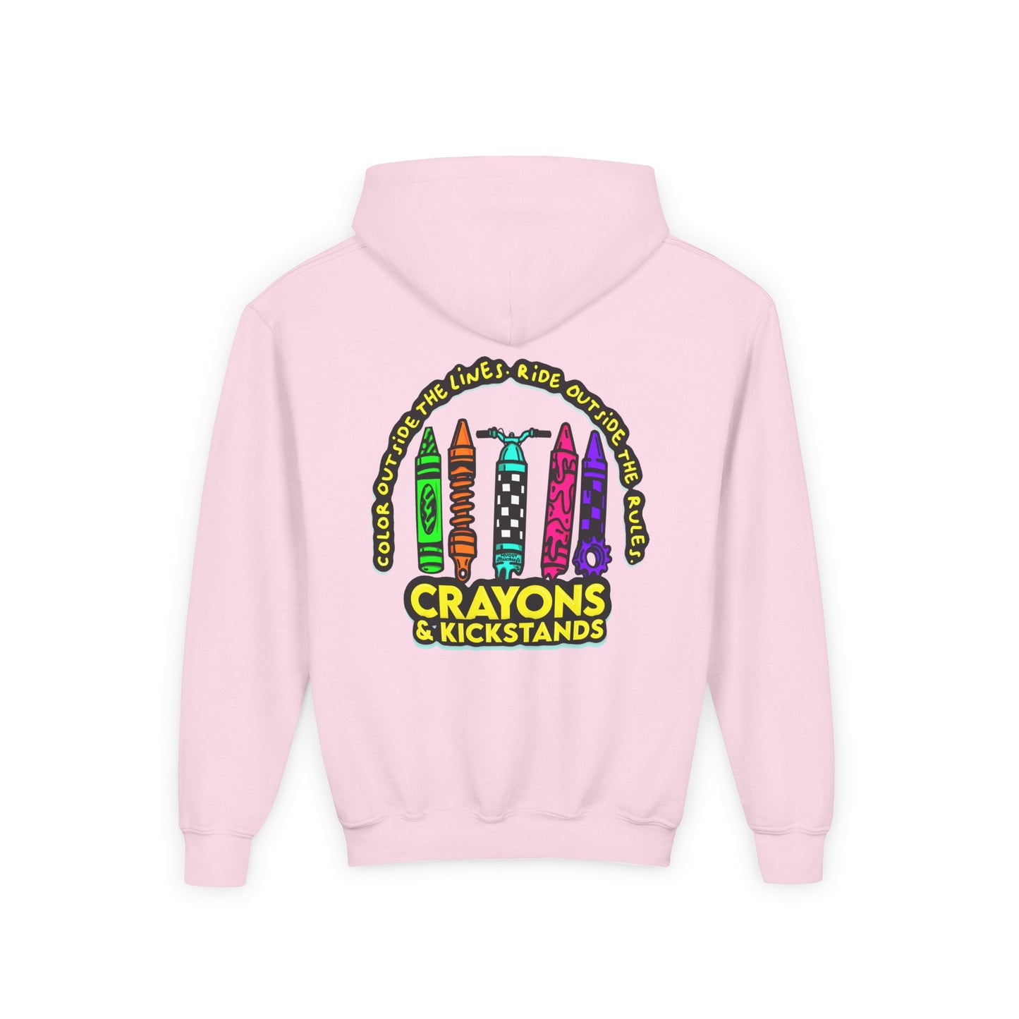 Crayons & Kickstands| Youth Motocross Hoodie