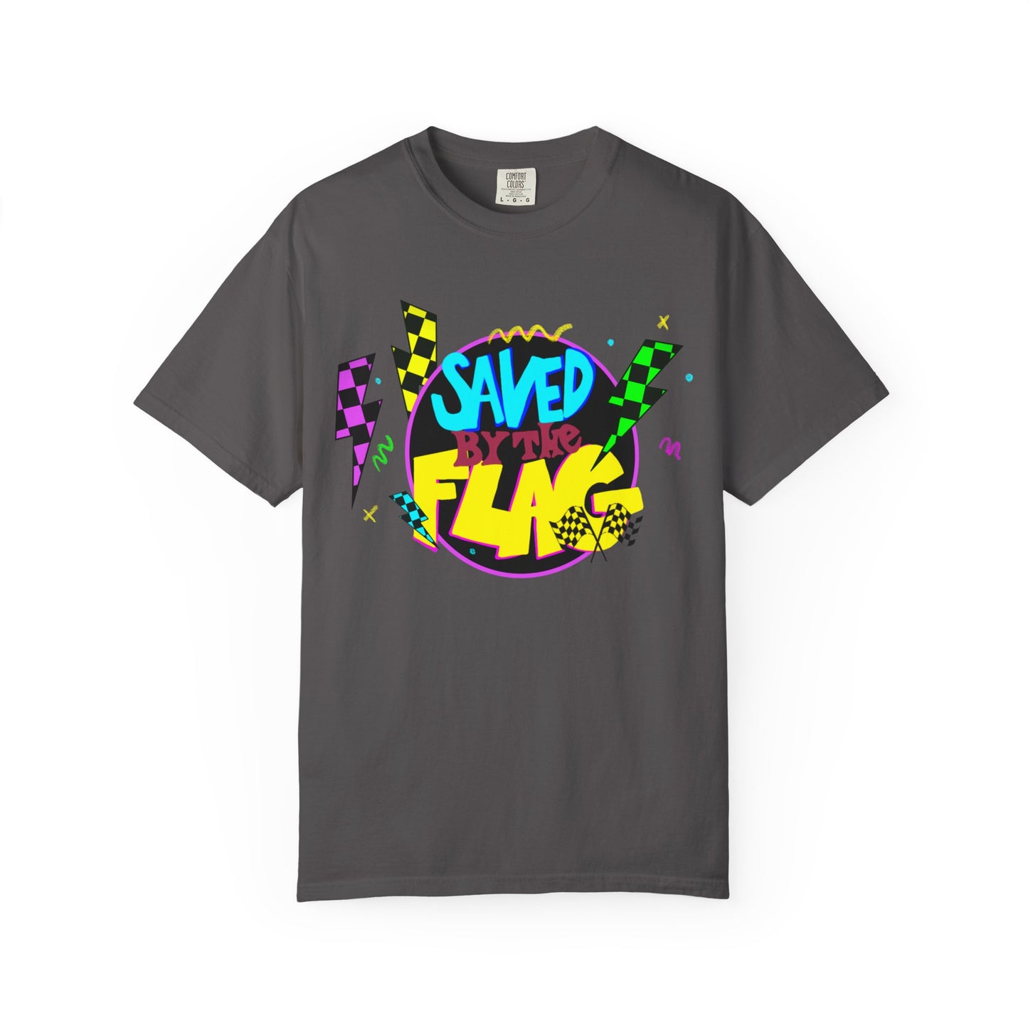 Retro Saved by the Flag | Adult Motocross Tee