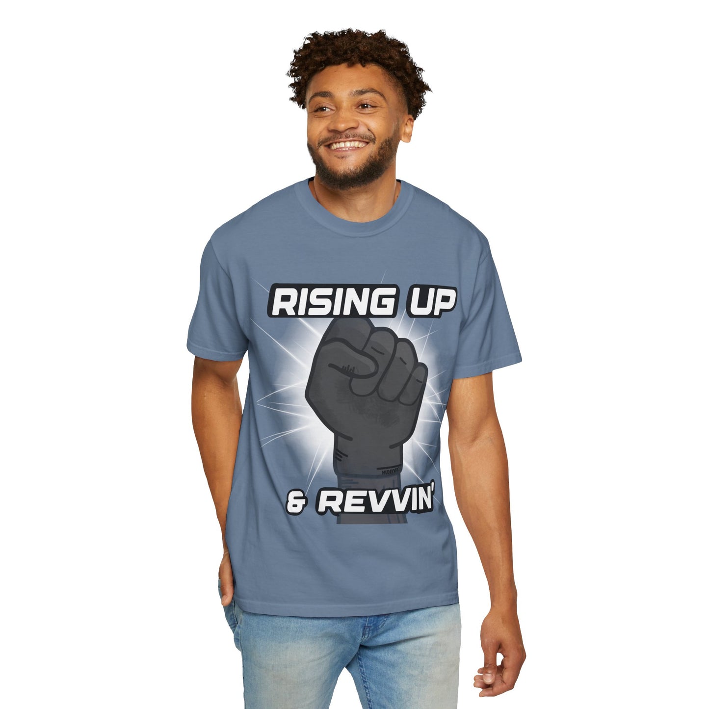 Rising up & Revvin’ | Adult Juneteenth Motocross Tee