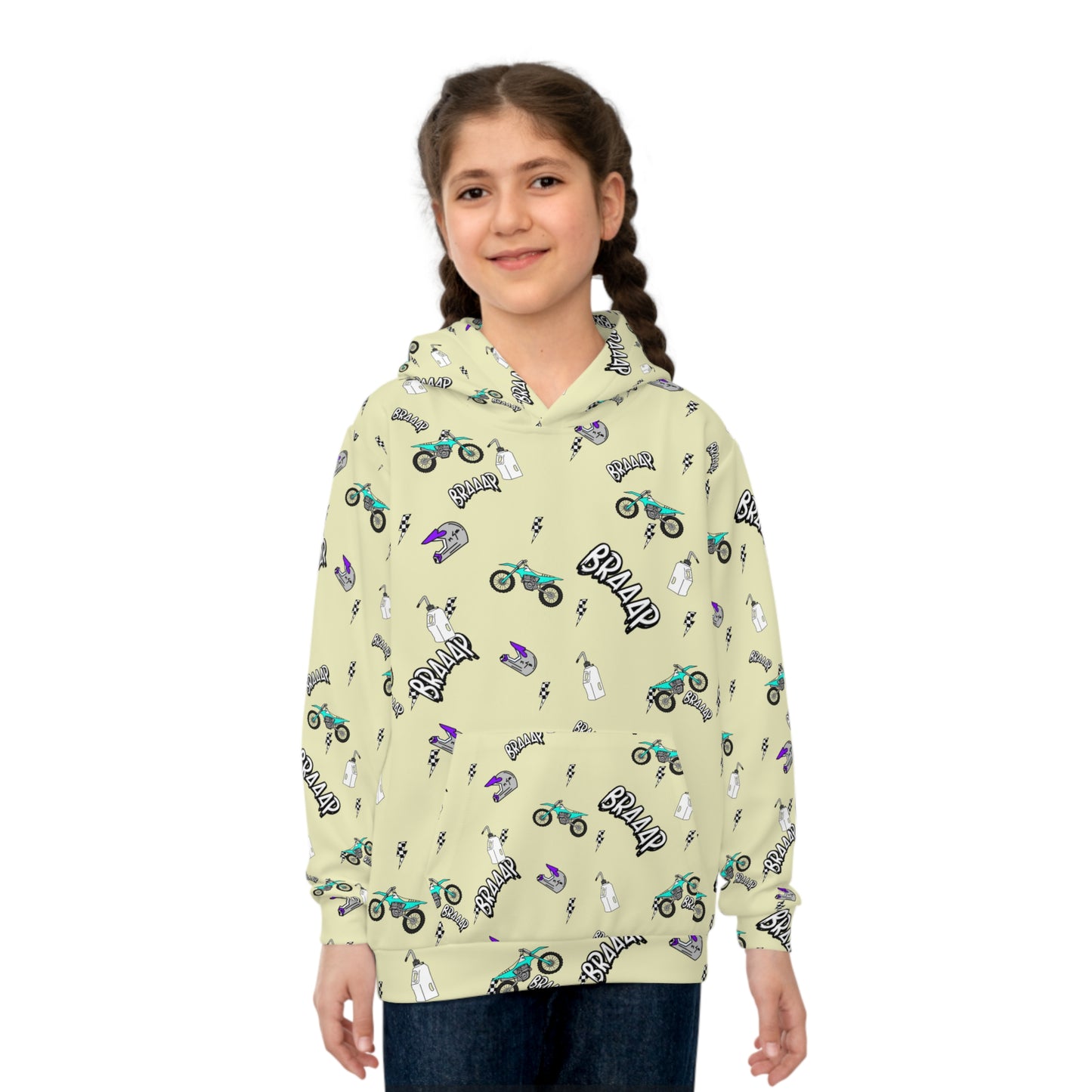 TONE IT DOWN Braaap Dirtbike Hoodie | Youth Motocross Hoodie