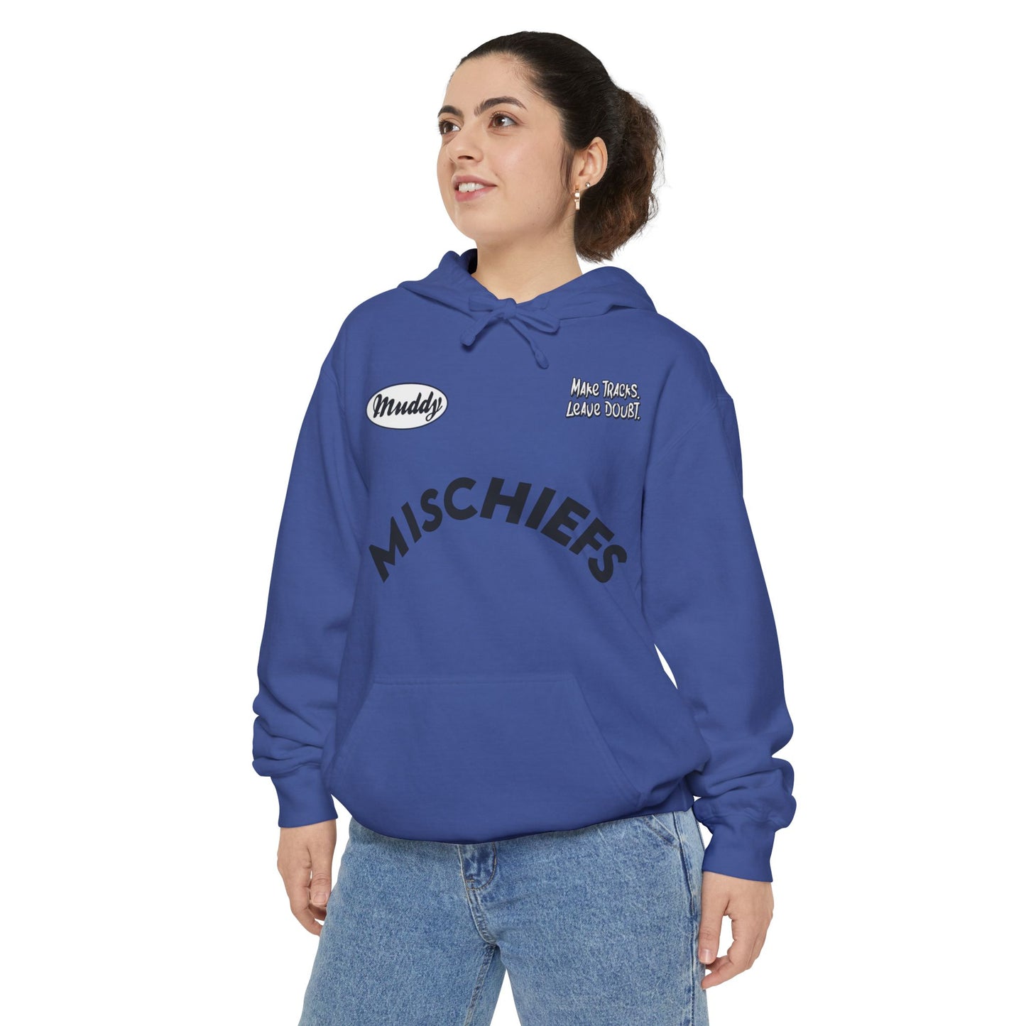 Muddy Mischiefs Pocket-Tat | Adult Brand Hoodie
