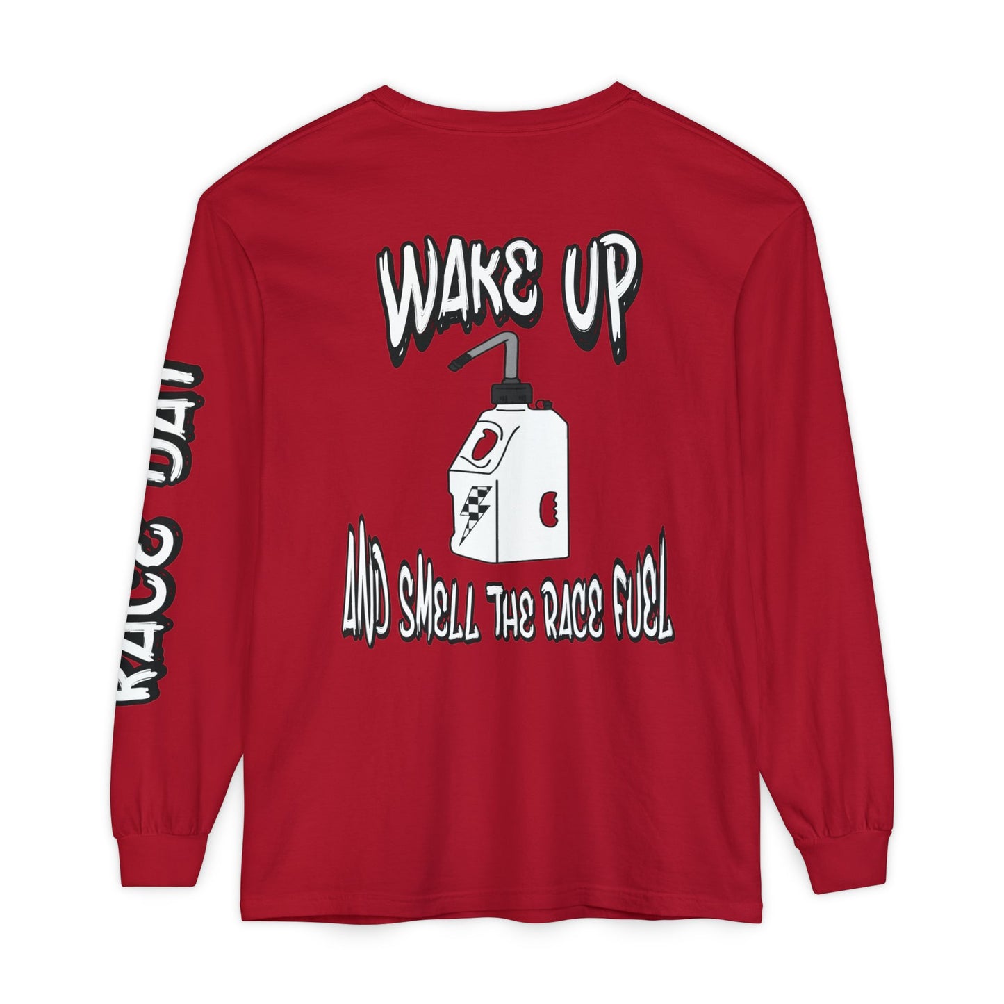 Wake Up & Smell the Race Fuel | Adult Motocross Long Sleeve Tee