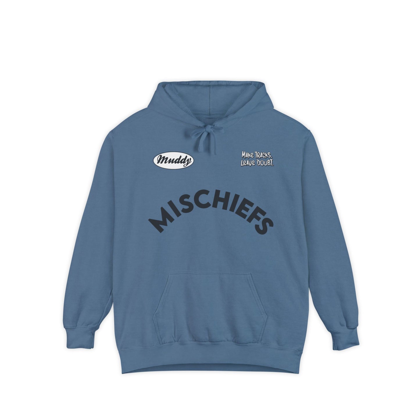Muddy Mischiefs Pocket-Tat | Adult Brand Hoodie