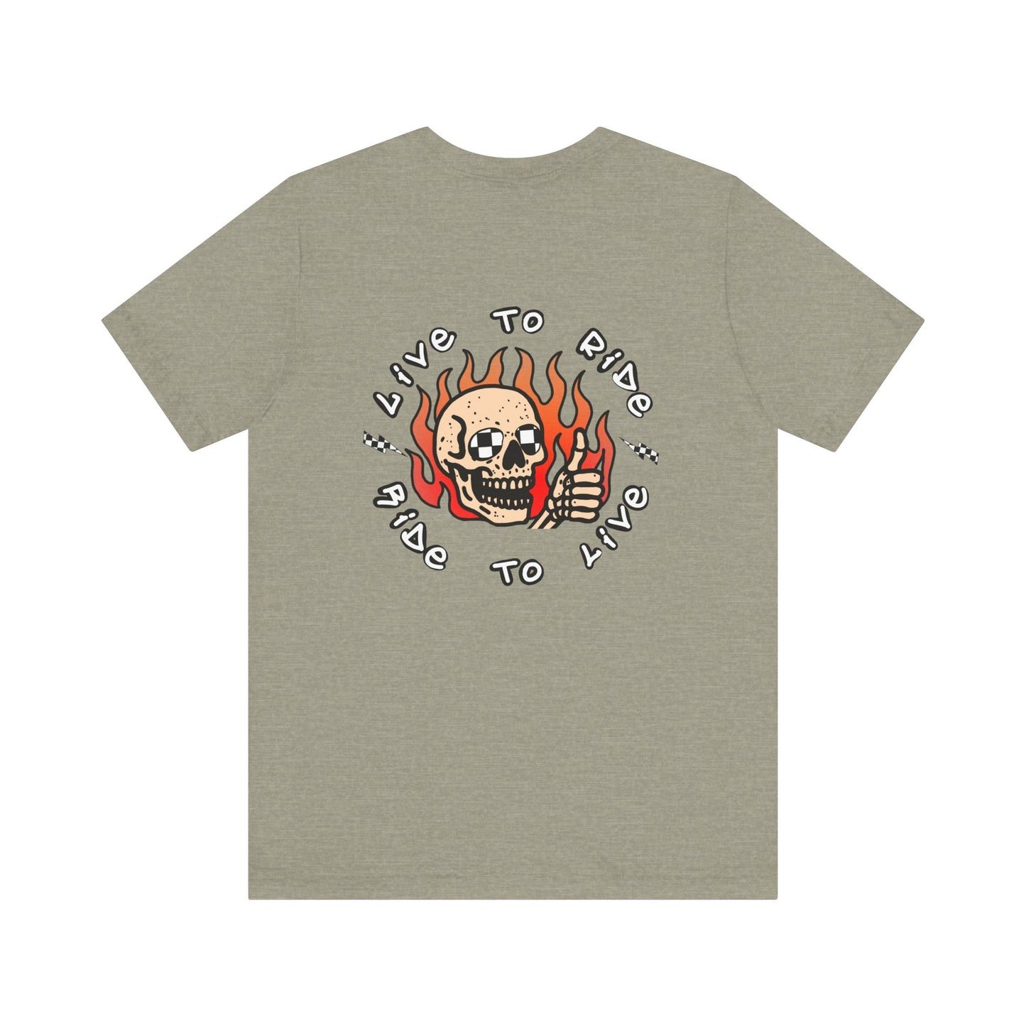 Live to Ride Skullman | Adult Race Inspired Tee