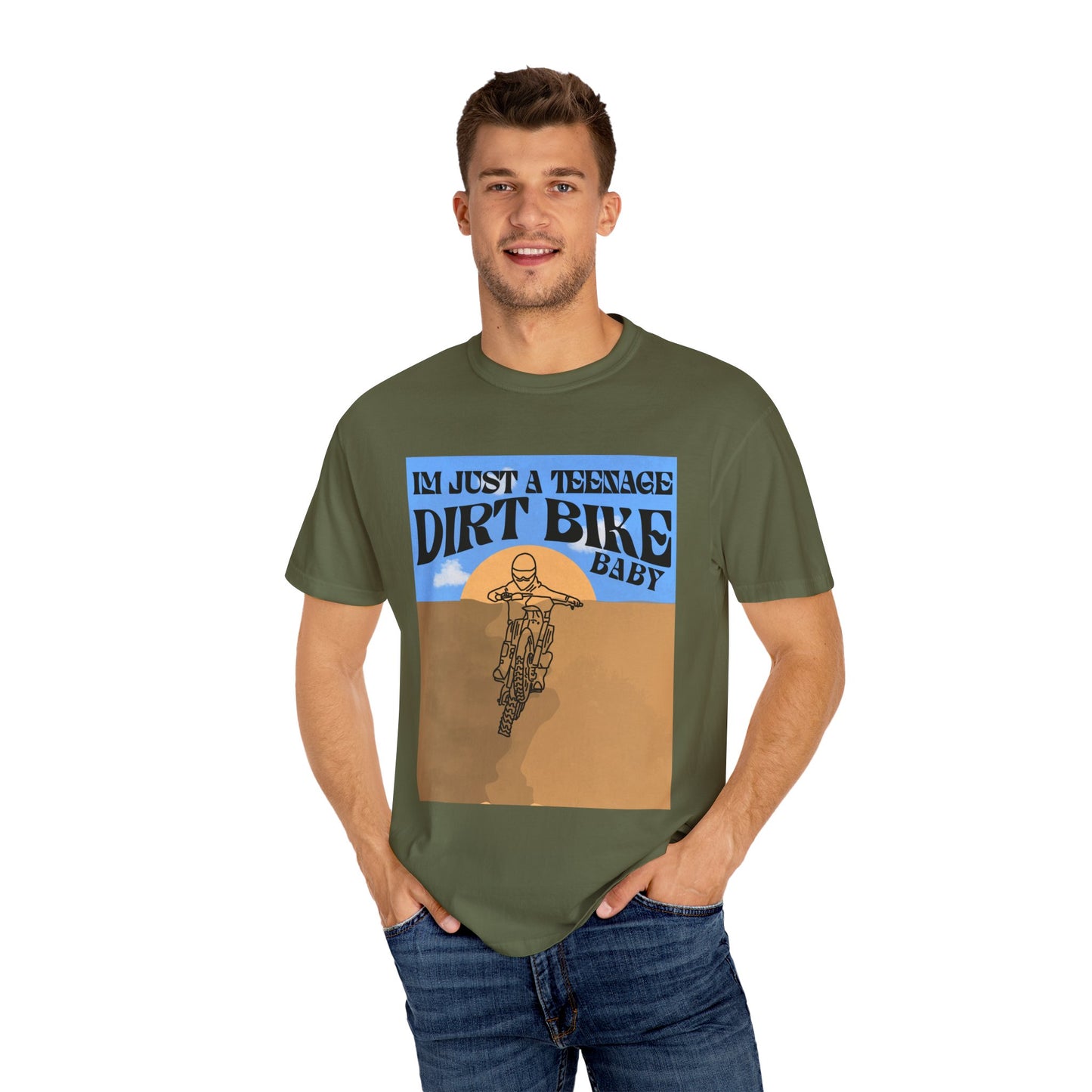 Teenage Dirtbike Baby | Adult Motocross Tee
