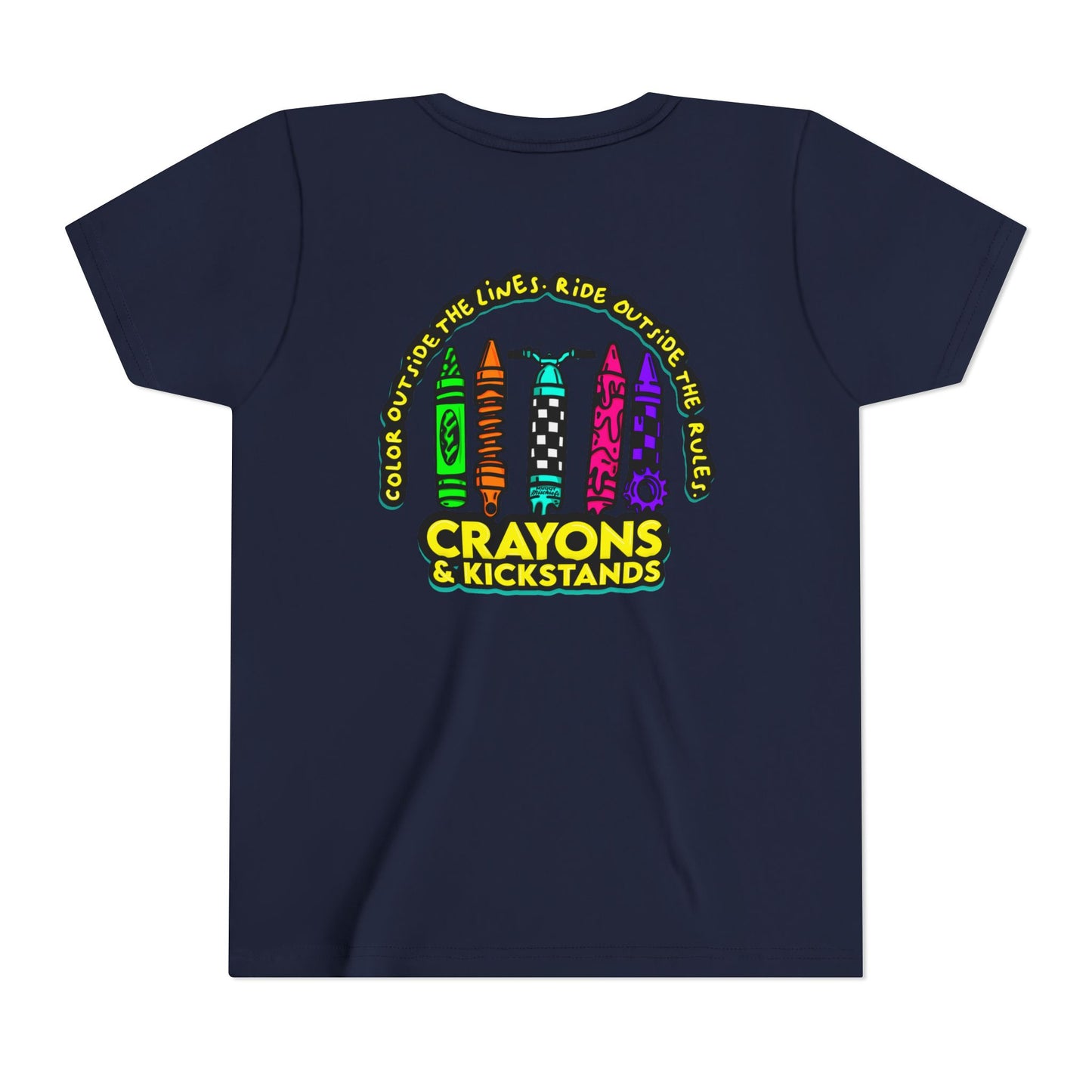 Crayons & Kickstands | Youth Motocross Tee