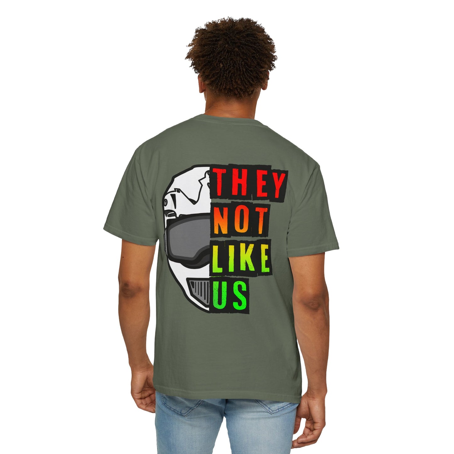 They Not Like Us Moto - Rasta | Adult Juneteenth Motocross Tee