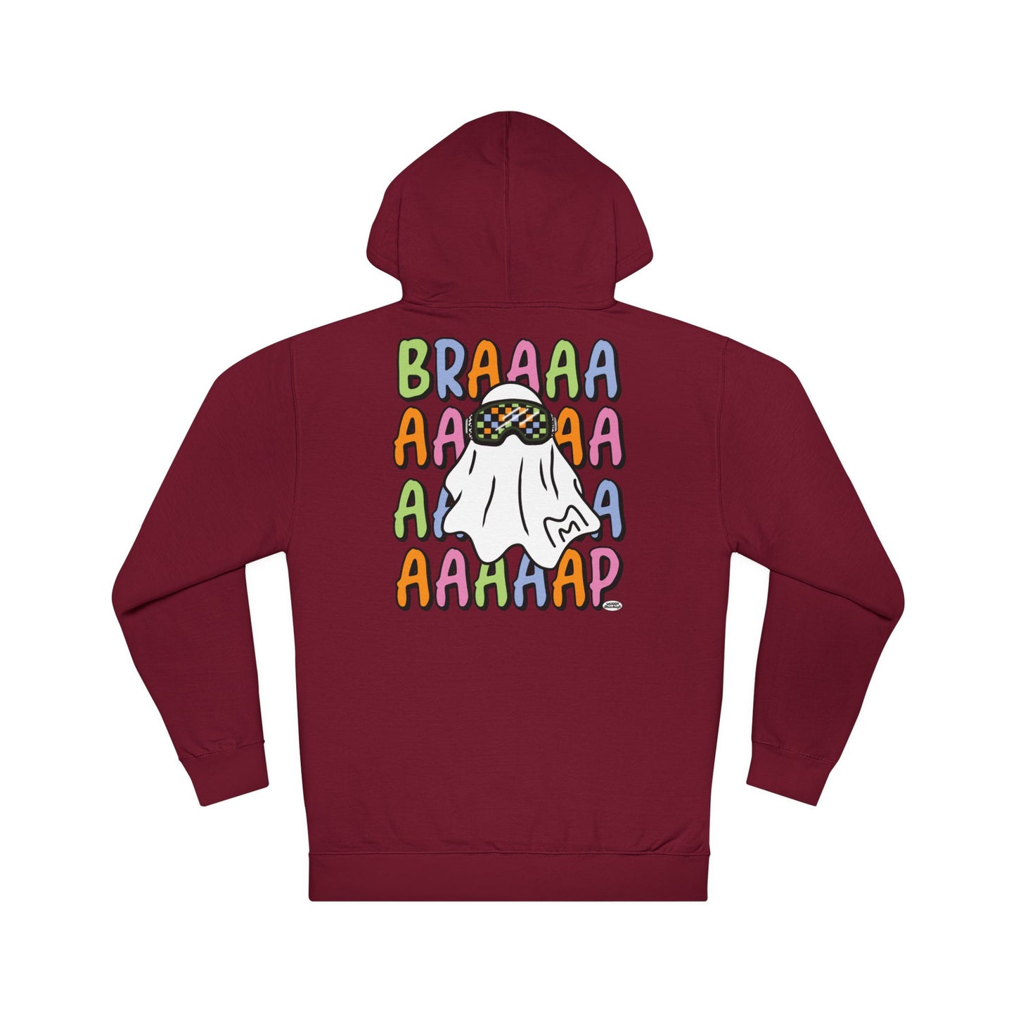 Goggle Ghost | Unisex Adult Halloween Motocross Hoodie