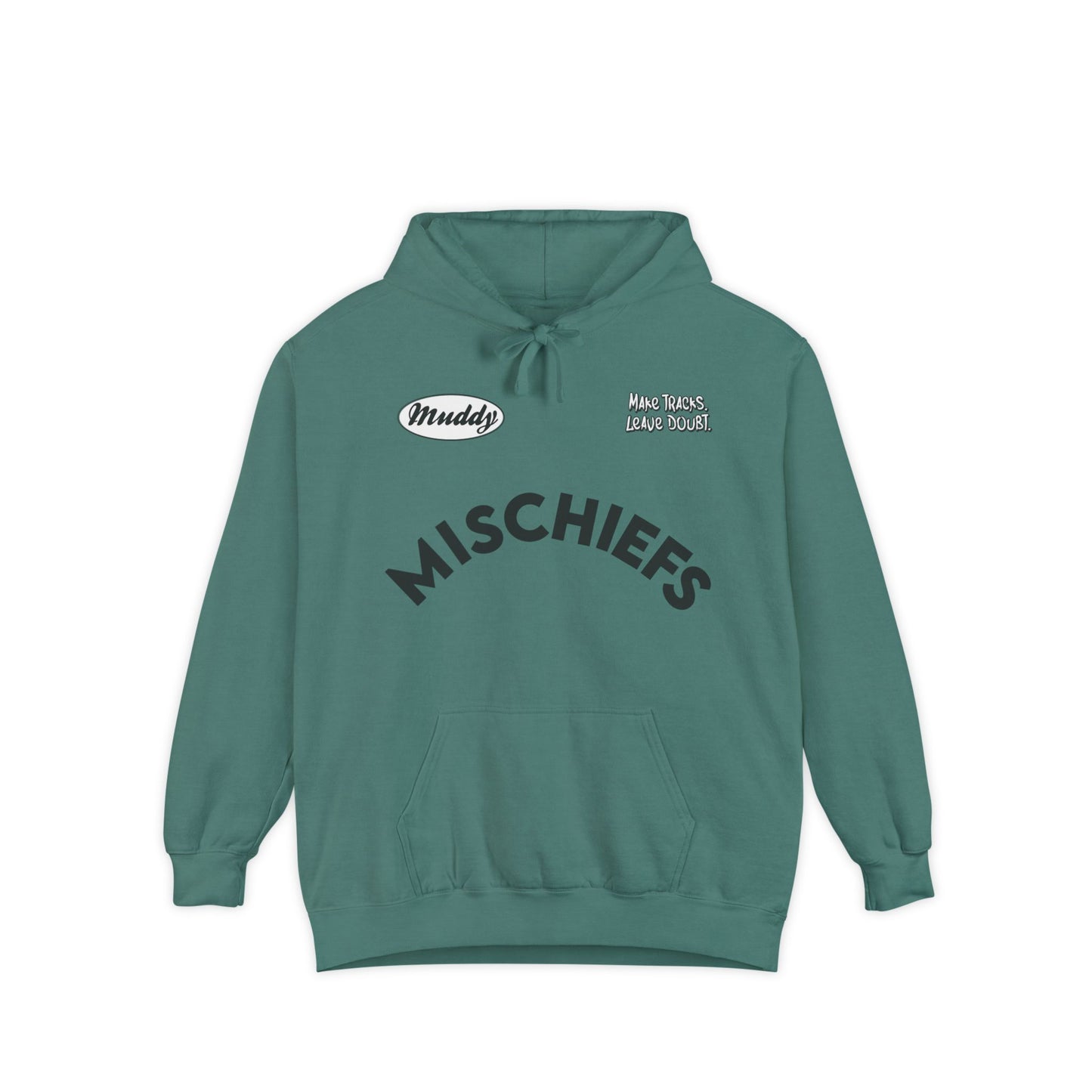 Muddy Mischiefs Pocket-Tat | Adult Brand Hoodie