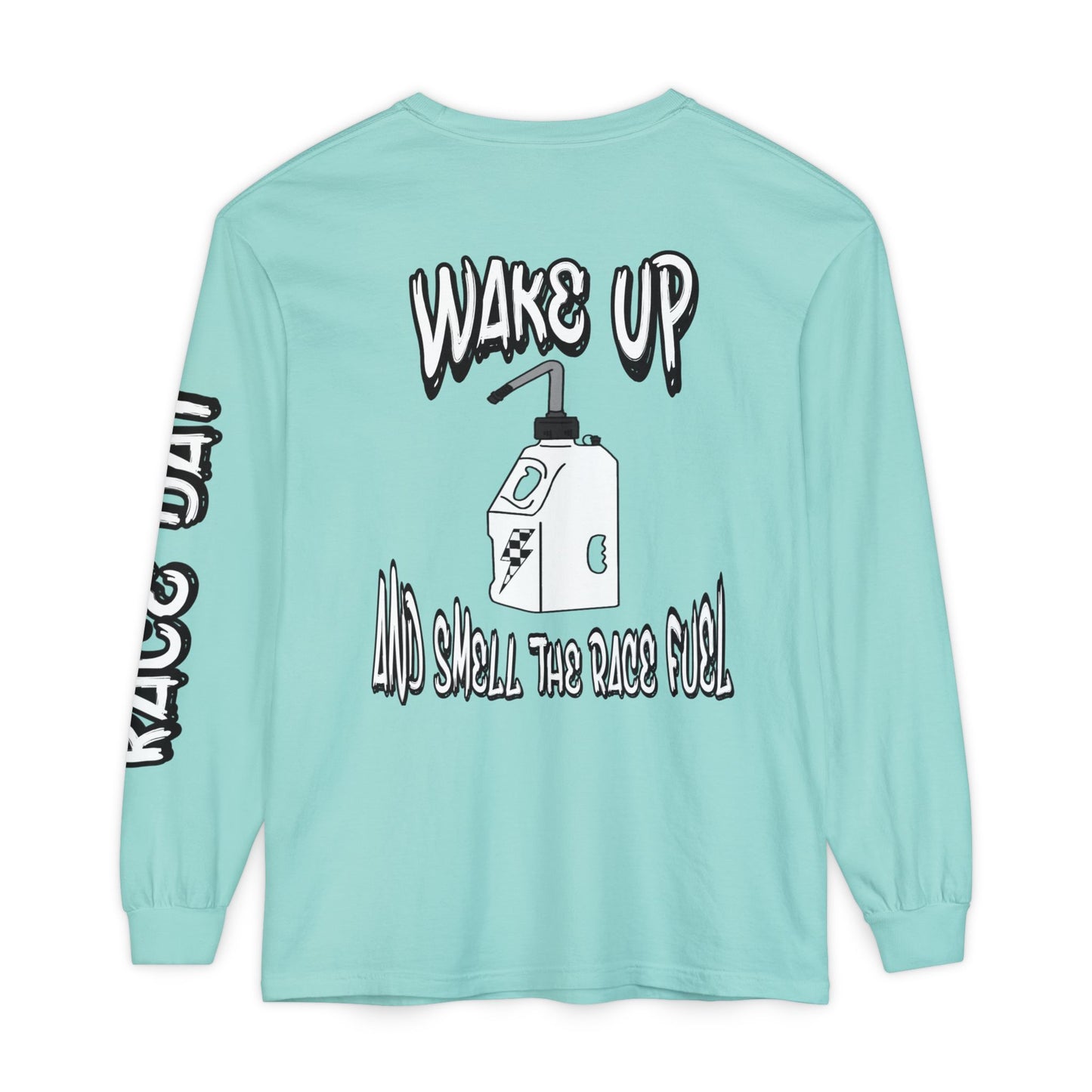 Wake Up & Smell the Race Fuel | Adult Motocross Long Sleeve Tee