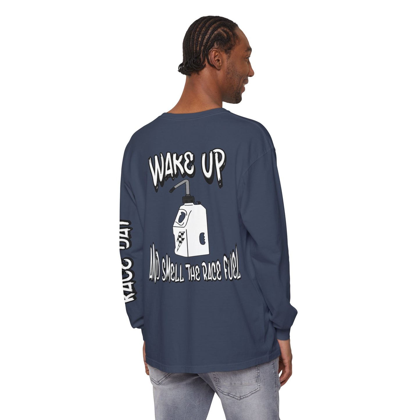 Wake Up & Smell the Race Fuel | Adult Motocross Long Sleeve Tee