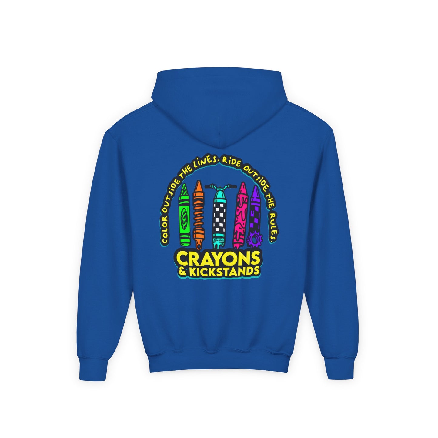 Crayons & Kickstands| Youth Motocross Hoodie