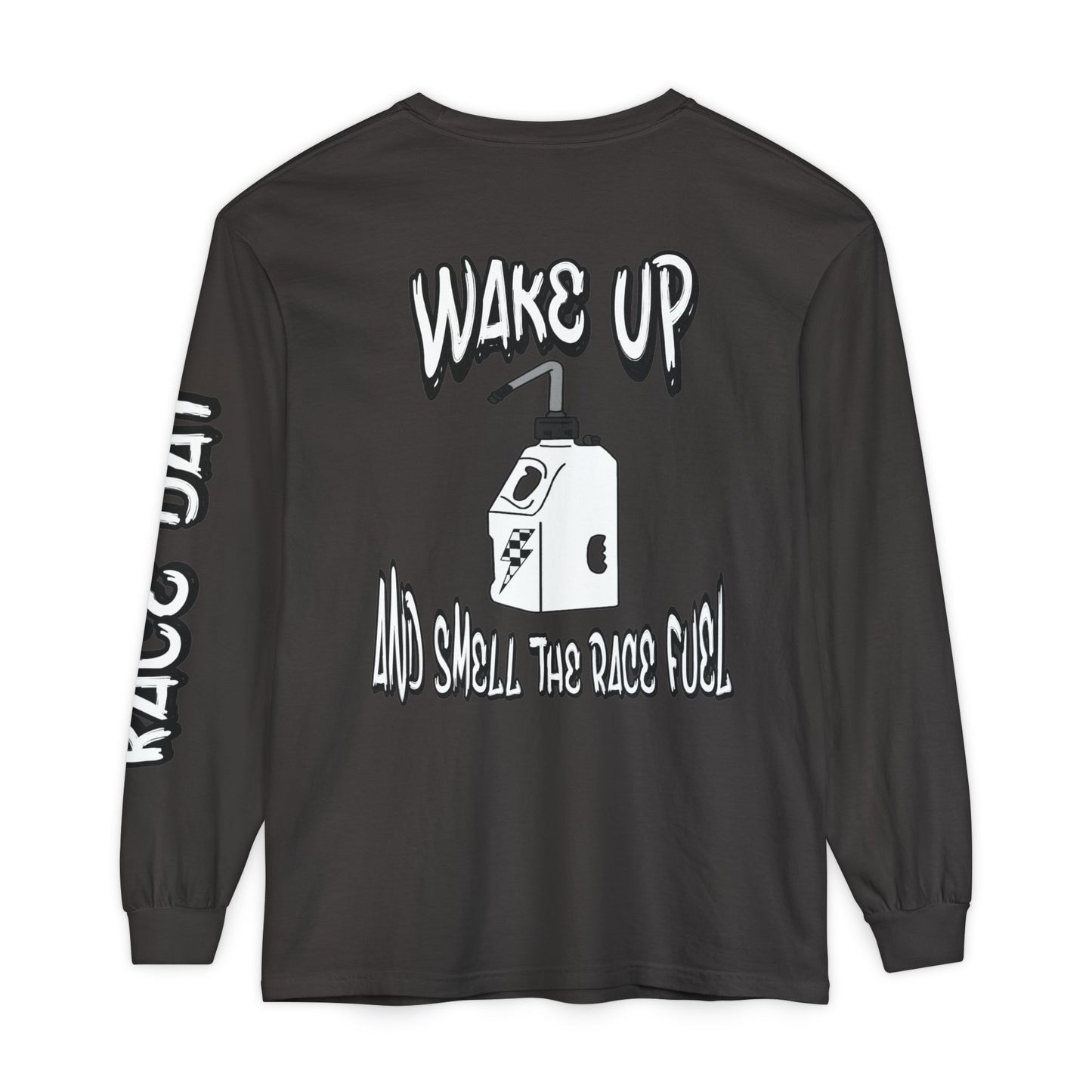 Wake Up & Smell the Race Fuel | Adult Motocross Long Sleeve Tee
