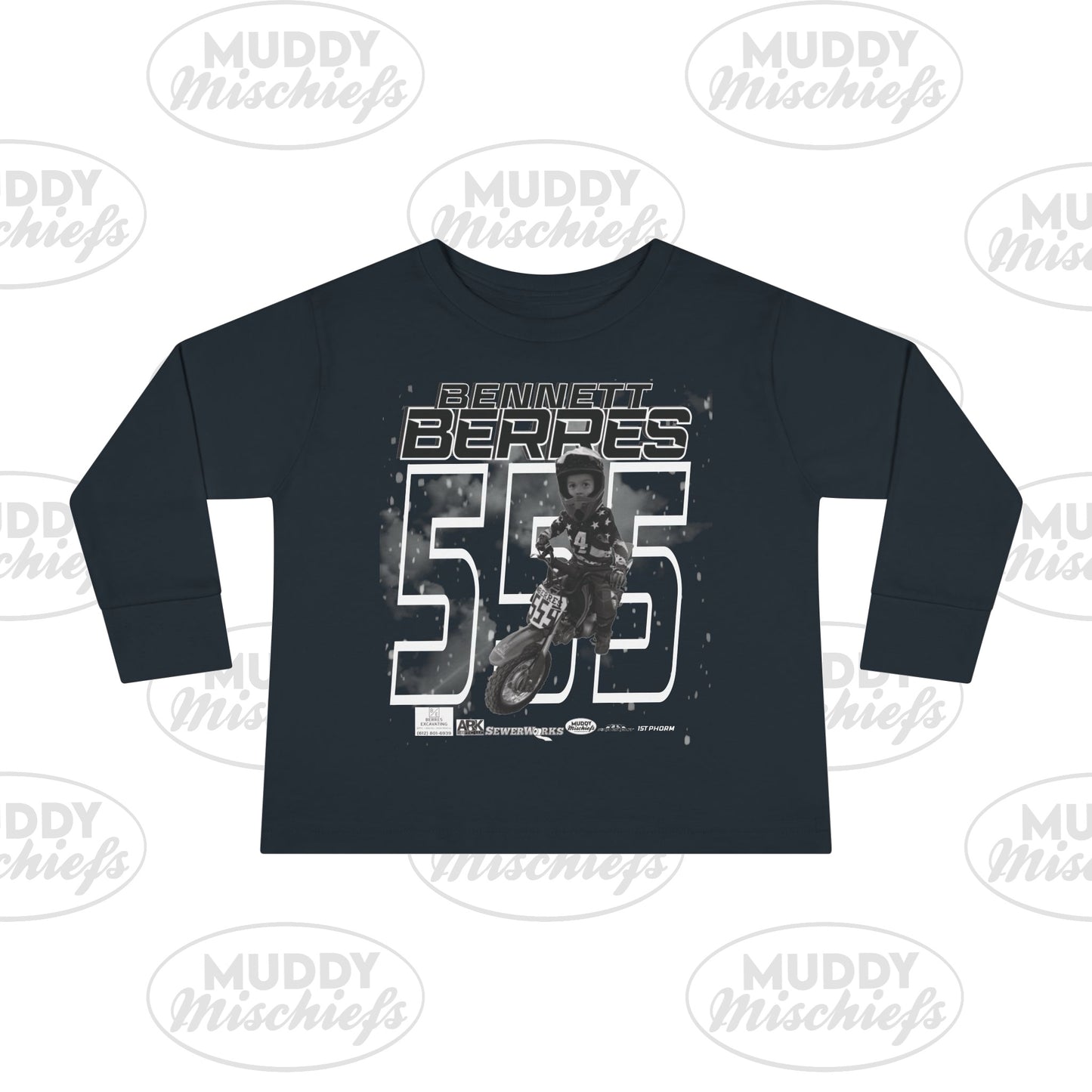 BERRES #555 | Toddler Muddy Mischiefs Team Long Sleeve Collab