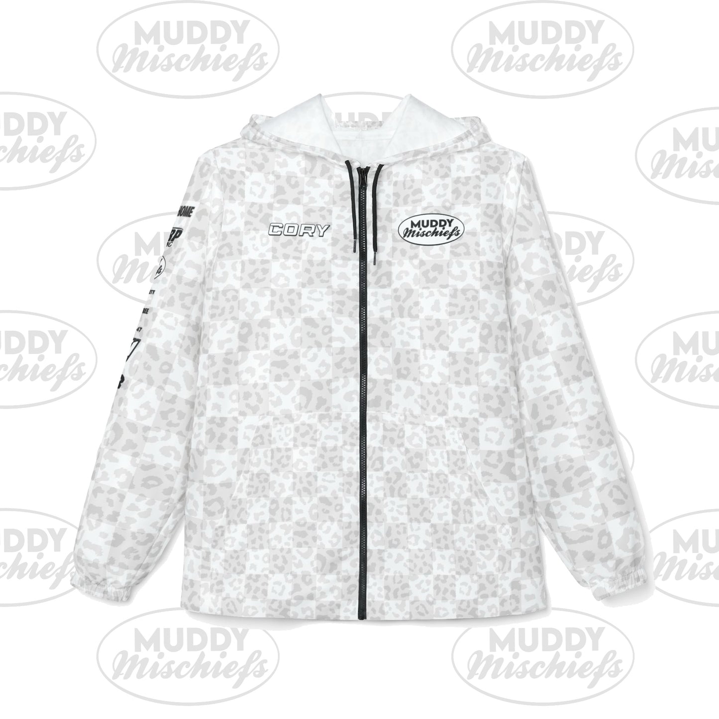 Custom Windbreaker #777 |Unisex Adult Muddy Mischiefs Custom Windbreaker